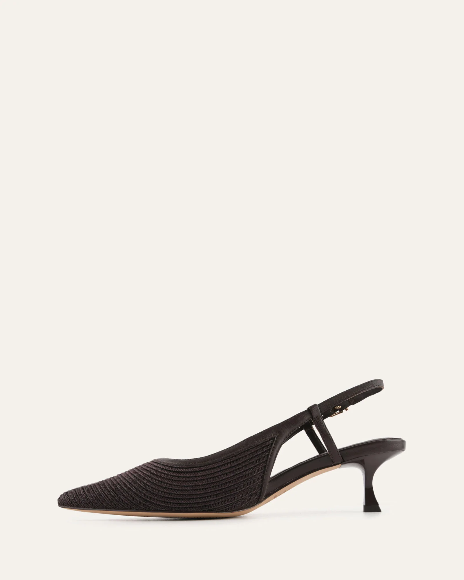 PERRY LOW HEELS BITTER CHOC RAFFIA - Image 6