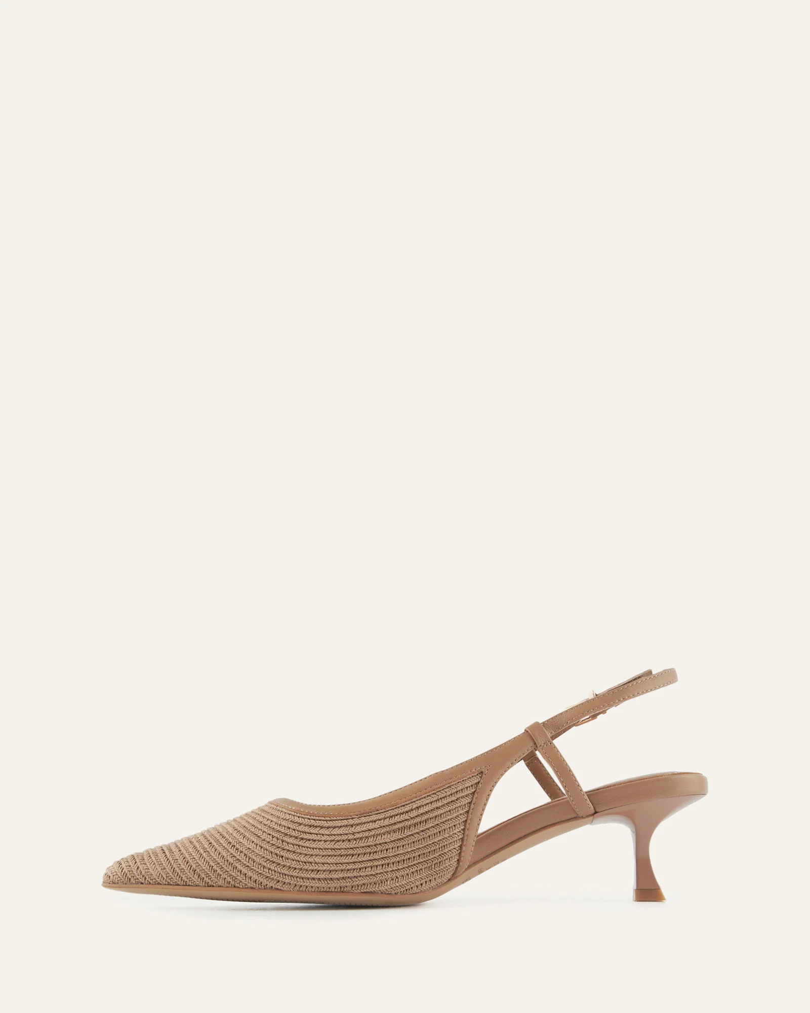 PERRY LOW HEELS TAN RAFFIA - Image 6