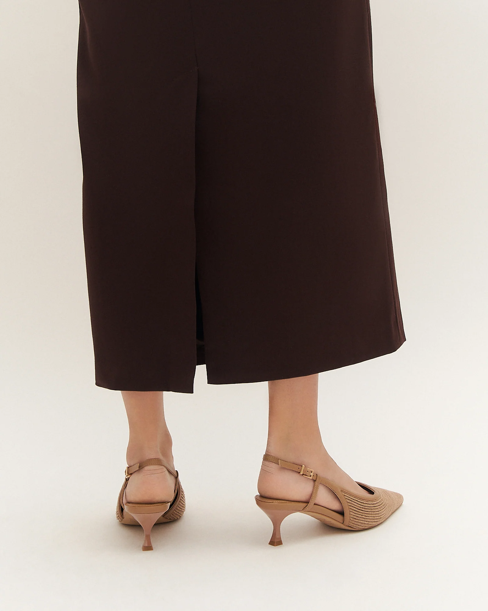 PERRY LOW HEELS TAN RAFFIA - Image 7