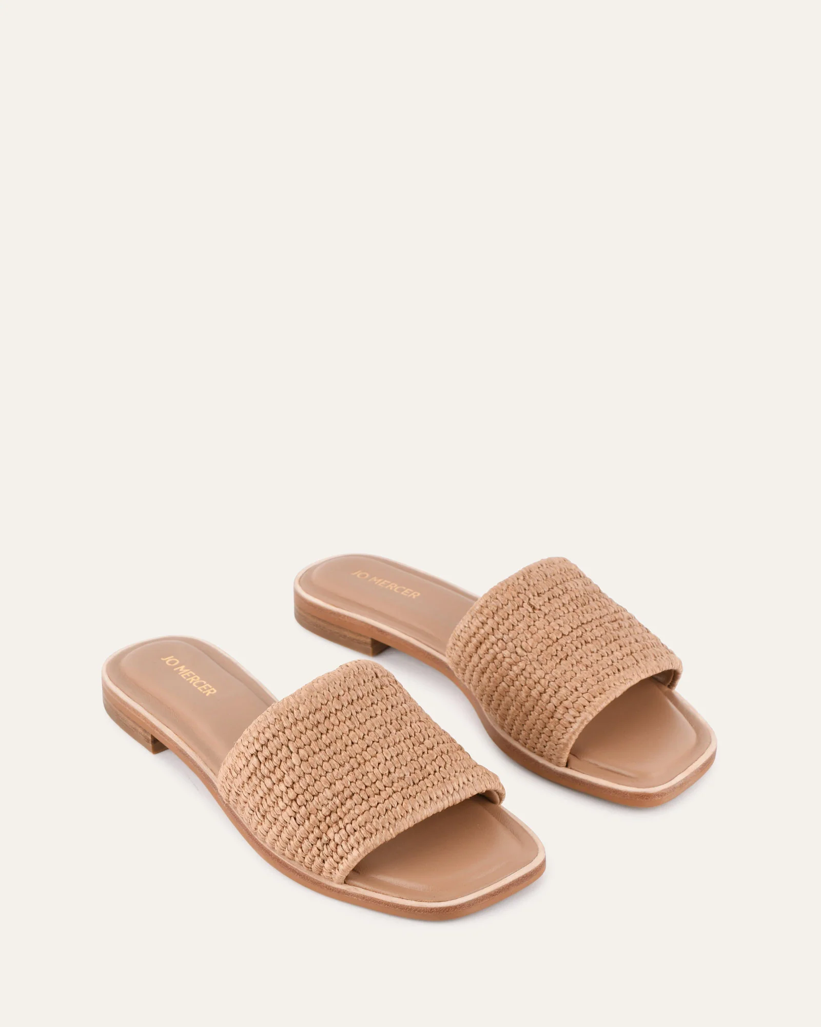 PICASSO FLAT SLIDE TAN RAFFIA - Image 4