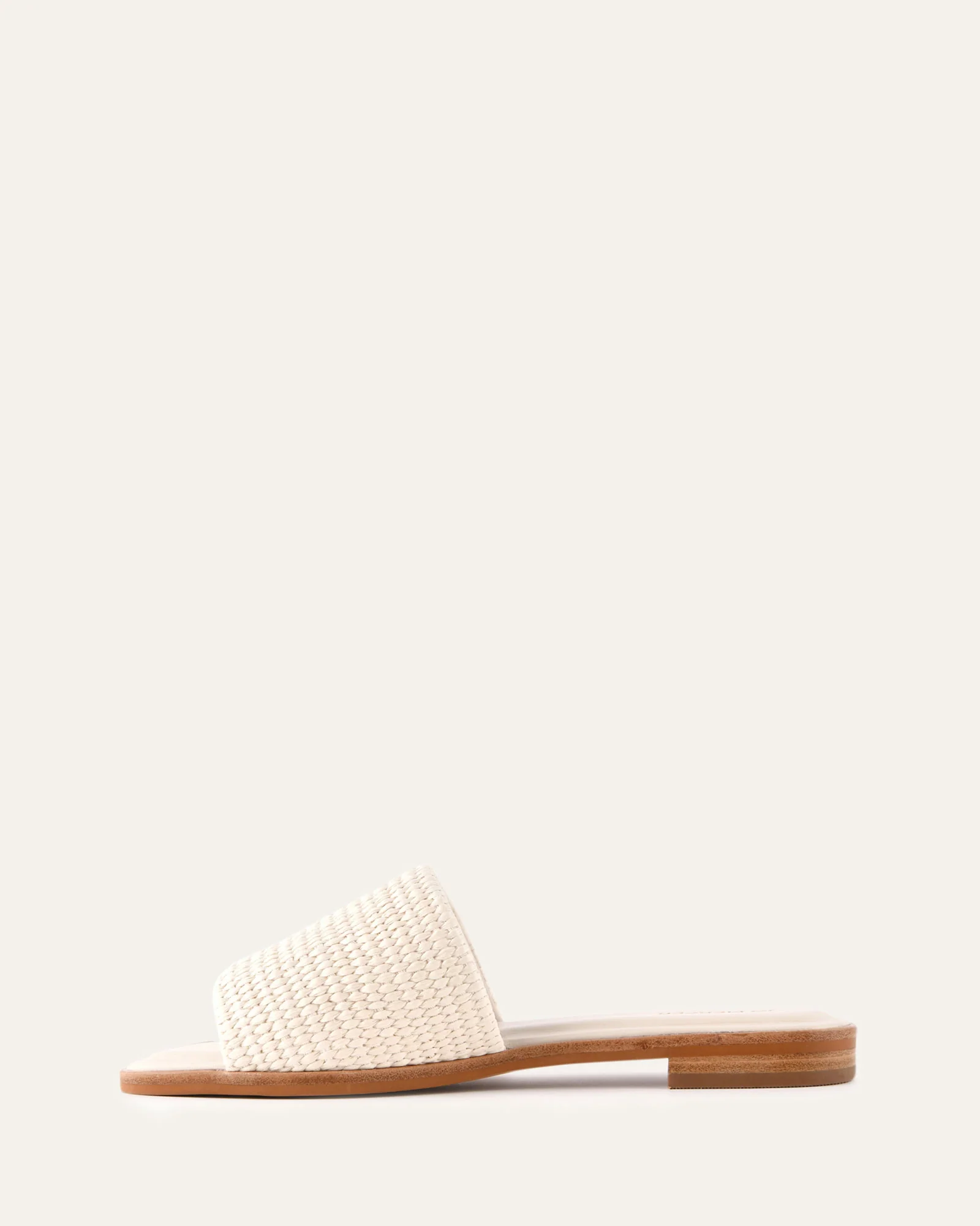PICASSO FLAT SLIDES OFF WHITE RAFFIA - Image 5