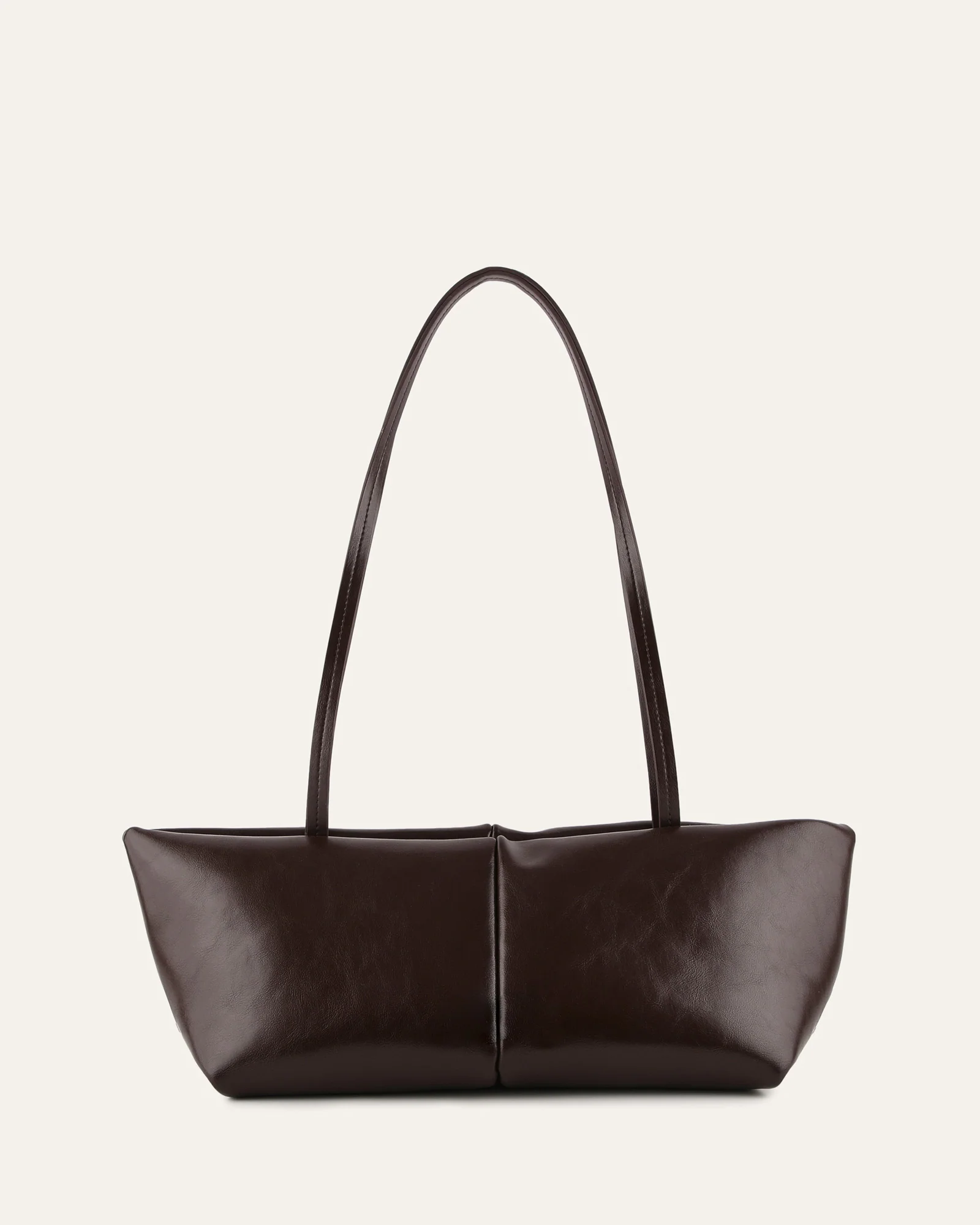 PRIME SHOULDER BAG BITTER CHOC LEATHER - Image 4
