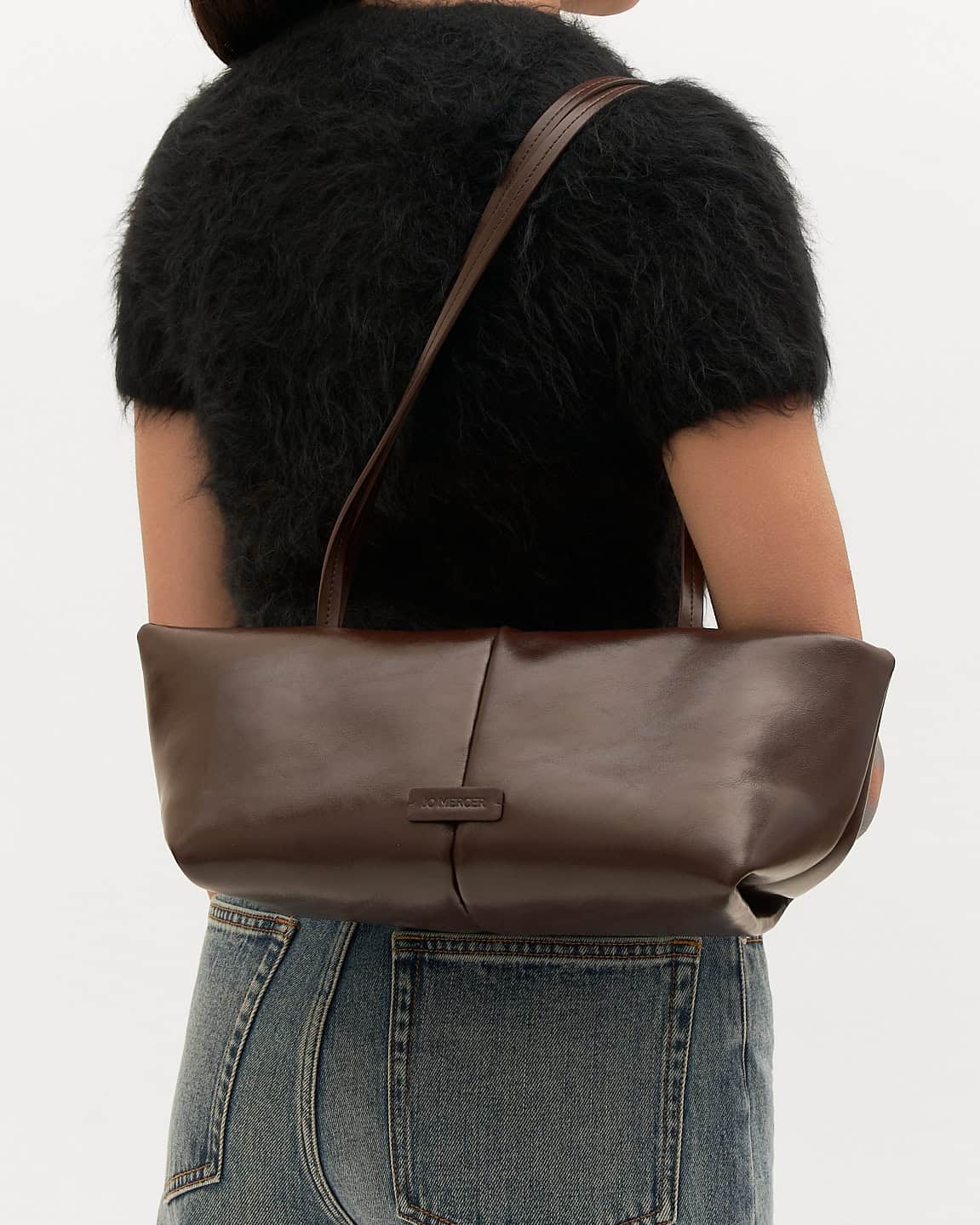 PRIME SHOULDER BAG BITTER CHOC LEATHER - Image 6