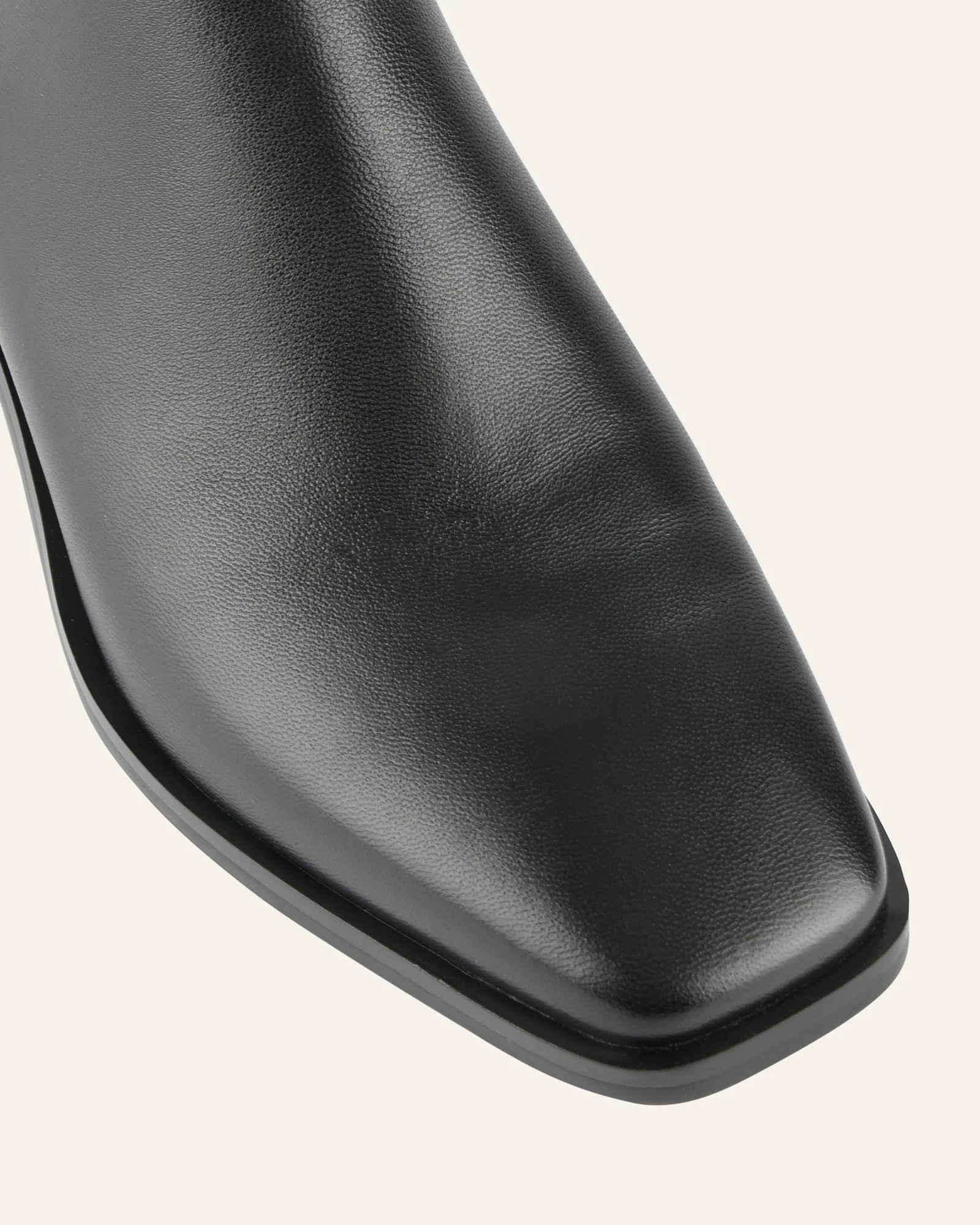 QUADE MID ANKLE BOOTS BLACK LEATHER - Image 4