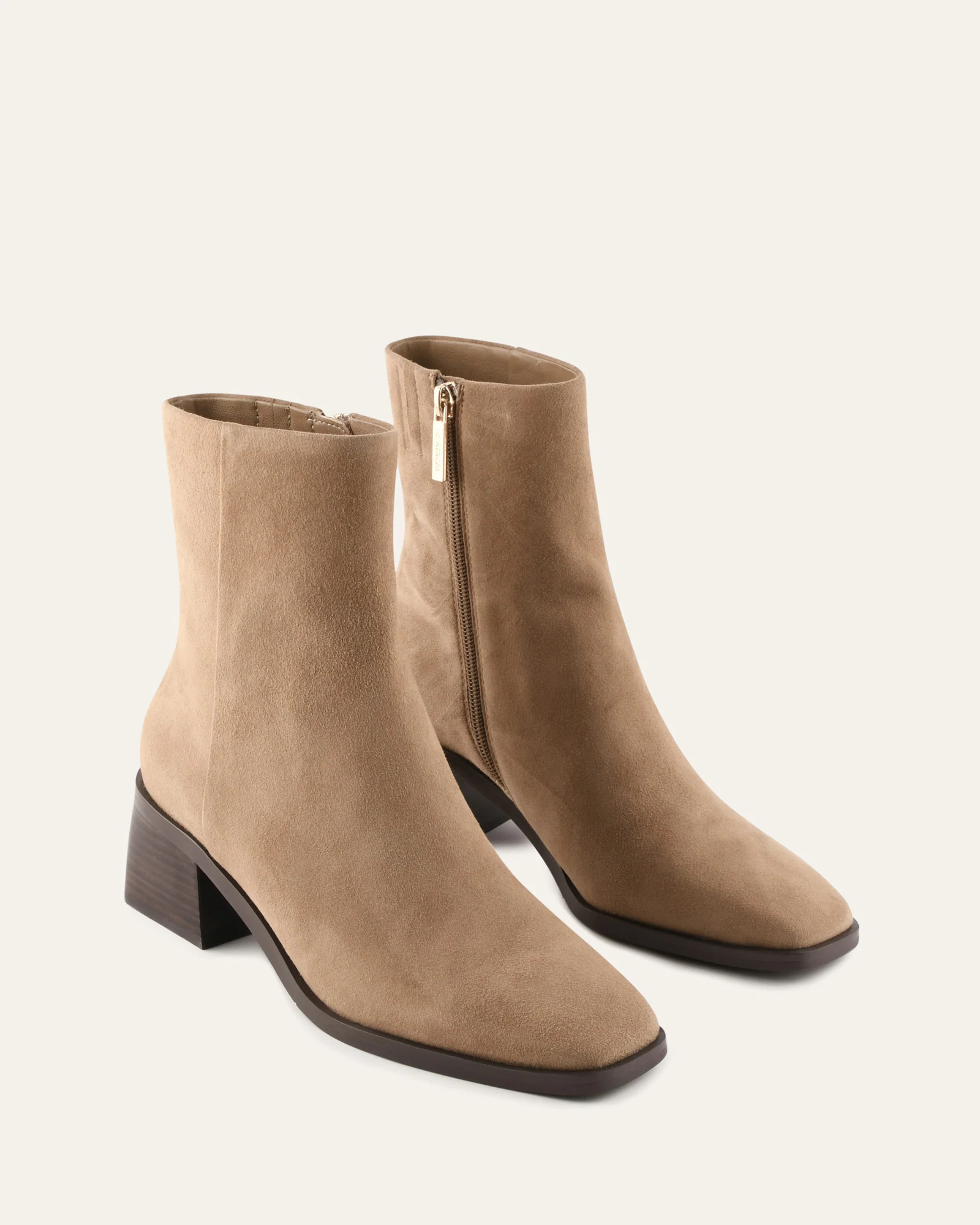 QUADE MID ANKLE BOOTS LATTE SUEDE - Image 3