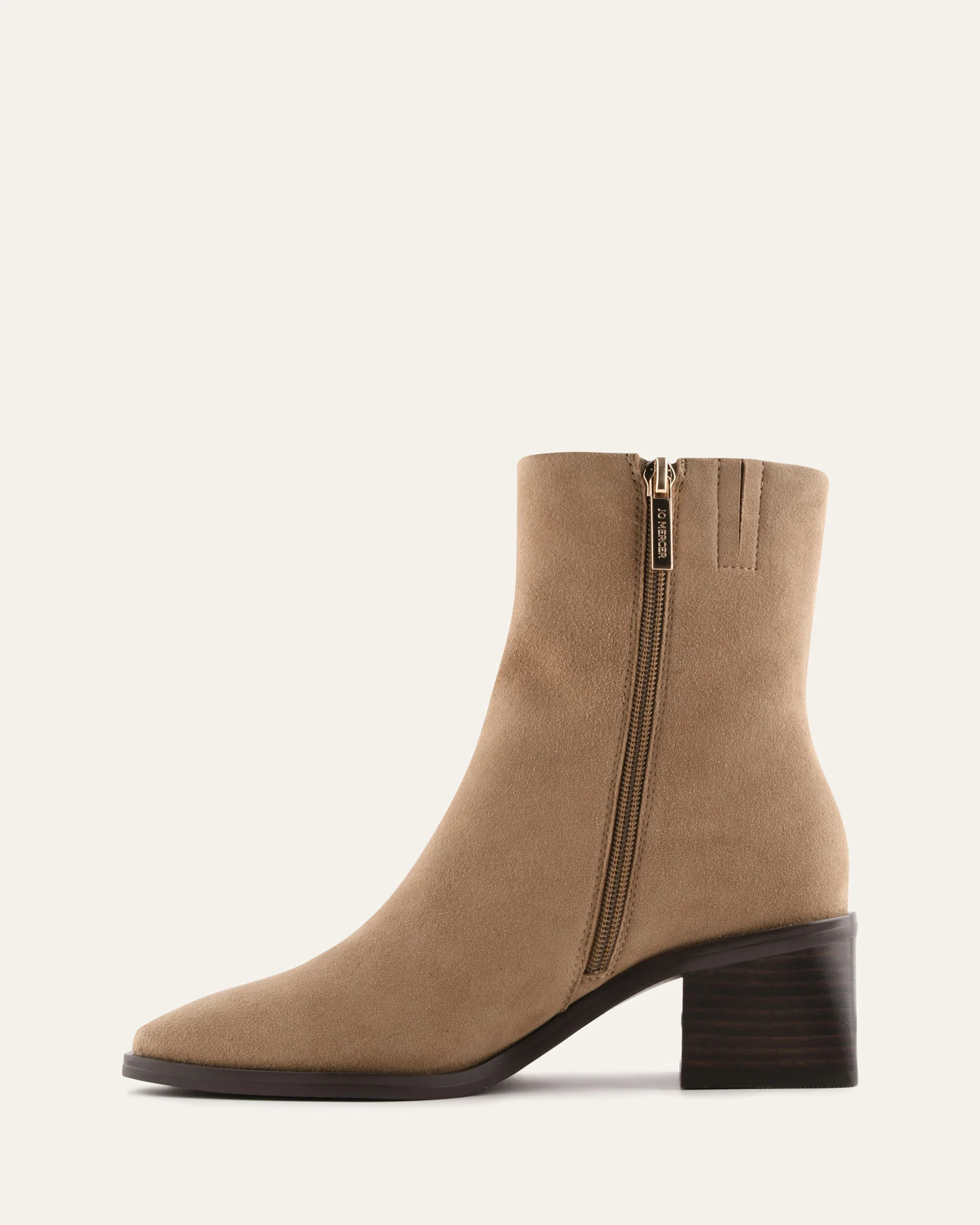 QUADE MID ANKLE BOOTS LATTE SUEDE - Image 6