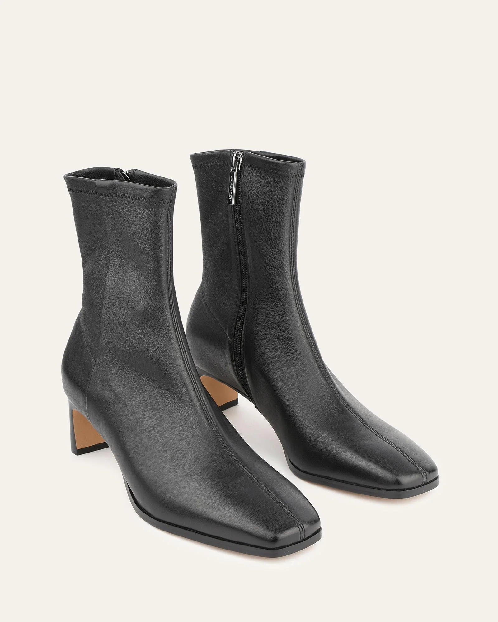QUINCE MID ANKLE BOOTS BLACK LEATHER - Image 3