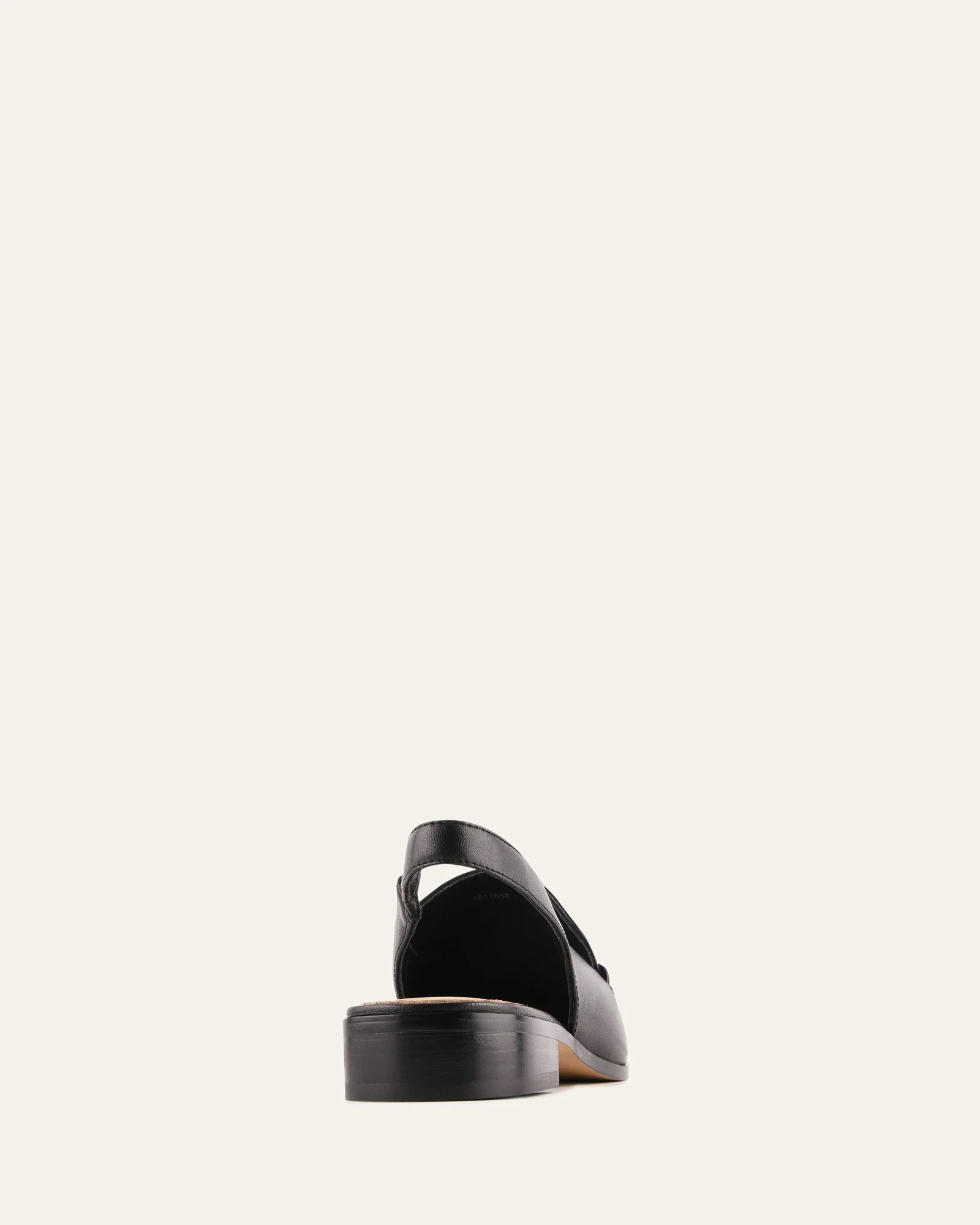 RANA CASUAL FLATS BLACK LEATHER - Image 5