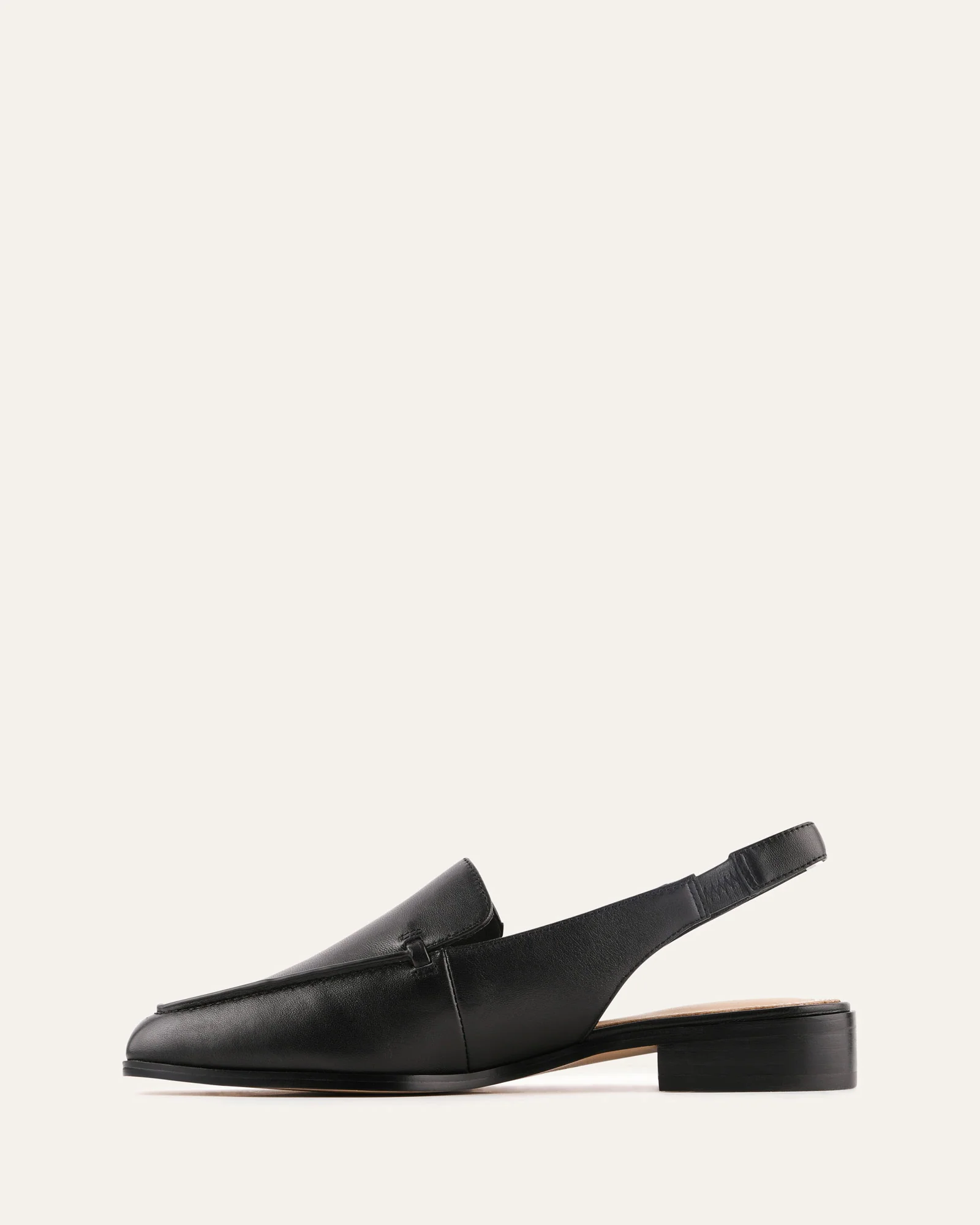 RANA CASUAL FLATS BLACK LEATHER - Image 6