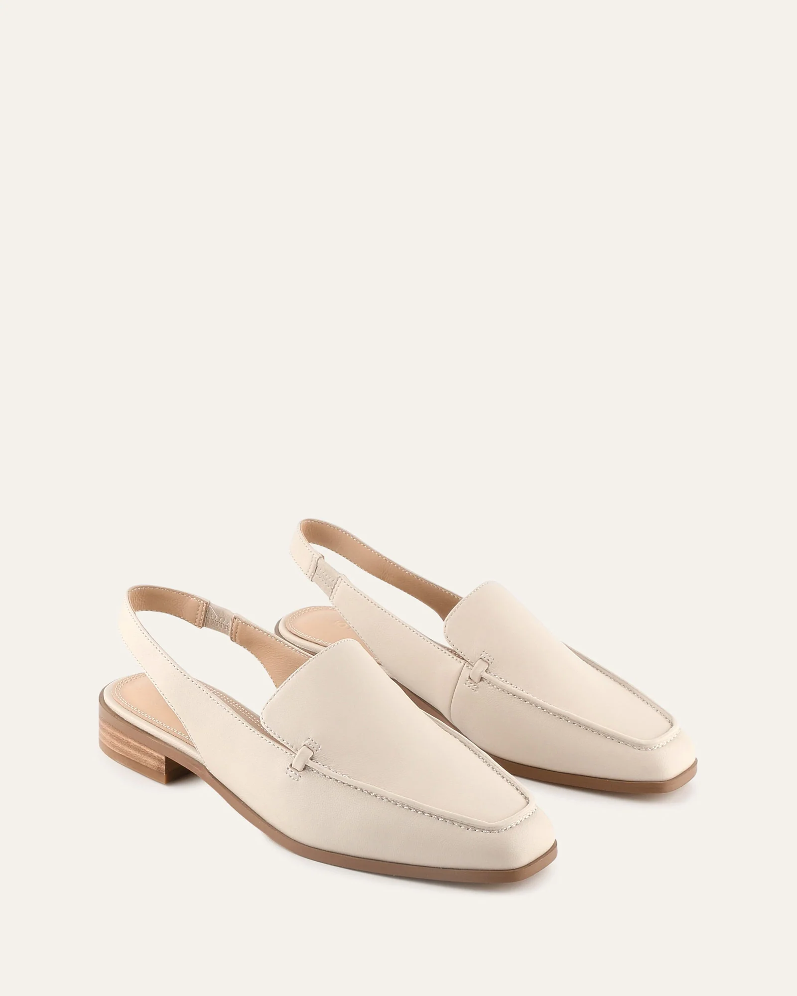RANA CASUAL FLATS OFF WHITE LEATHER - Image 2