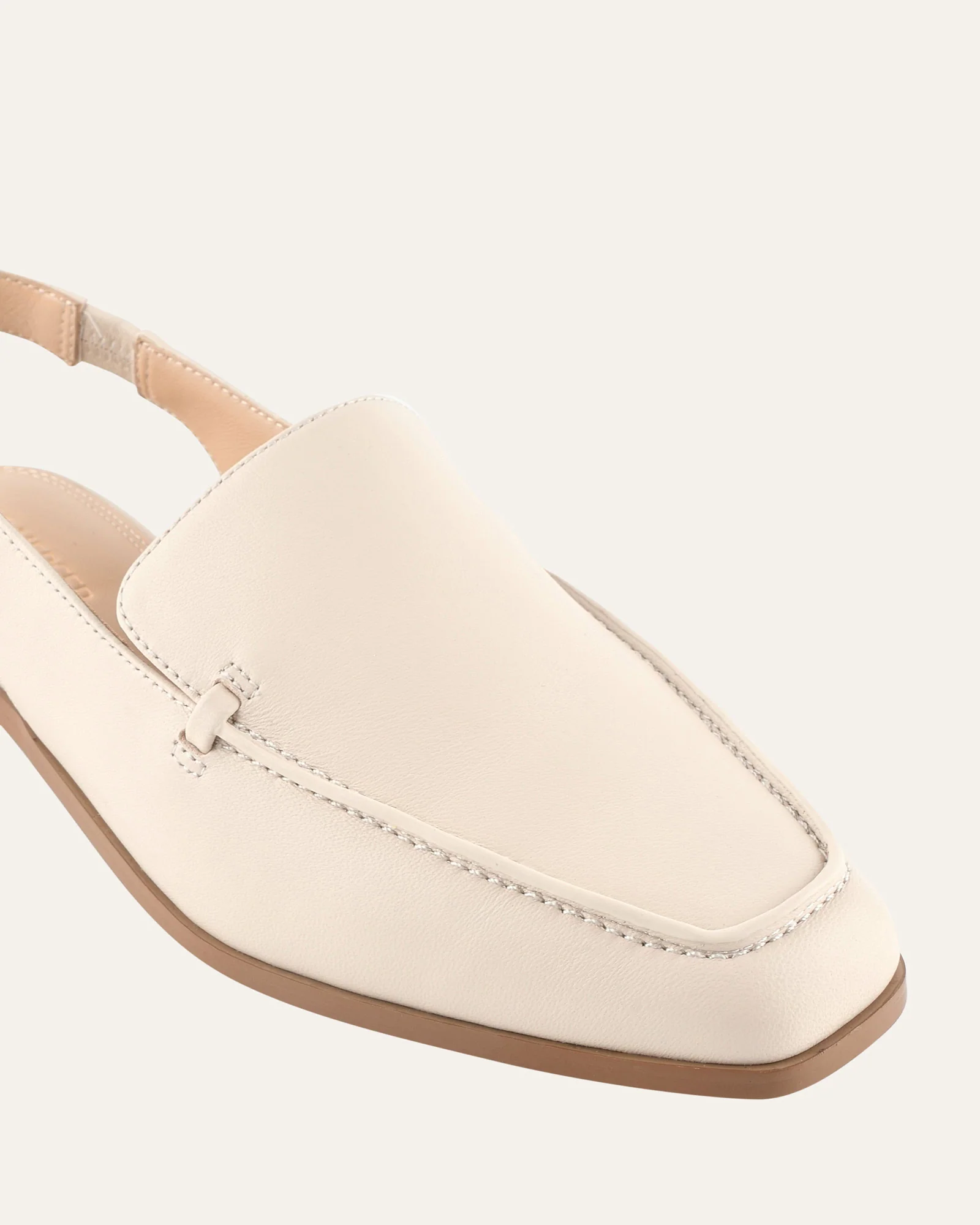 RANA CASUAL FLATS OFF WHITE LEATHER - Image 3