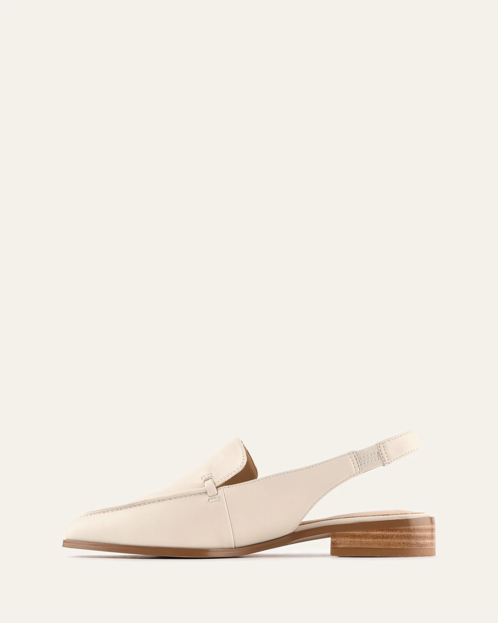 RANA CASUAL FLATS OFF WHITE LEATHER - Image 5