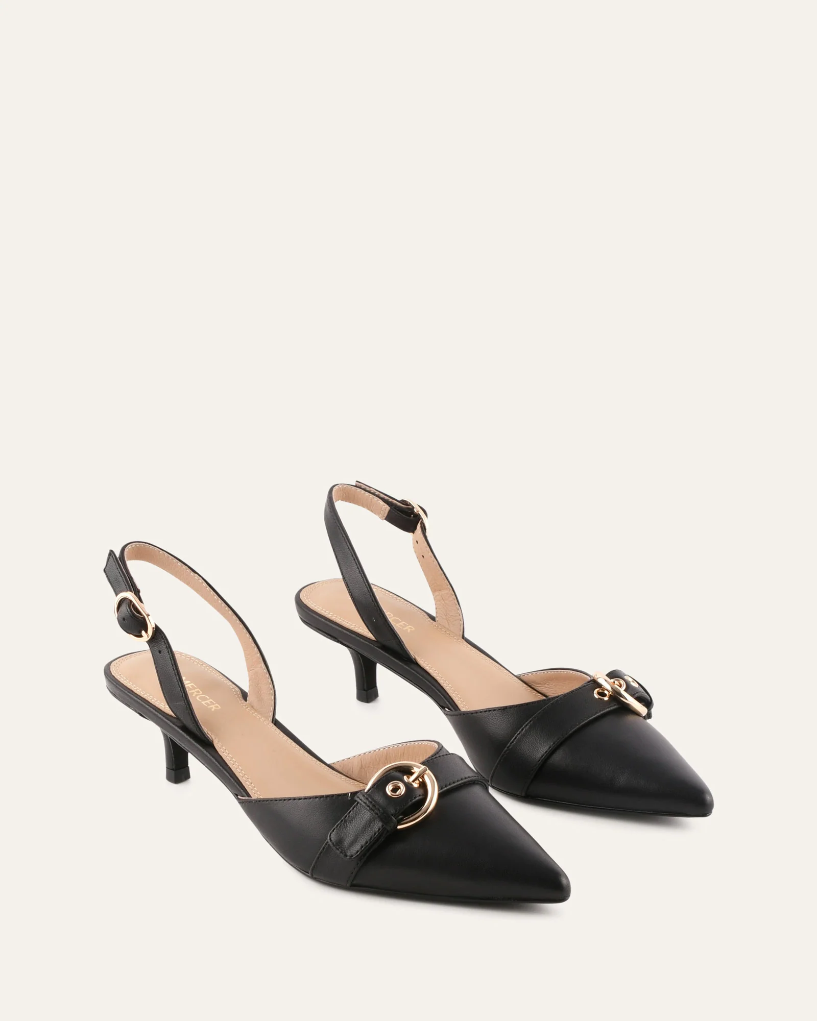RANGER LOW HEELS BLACK LEATHER - Image 3