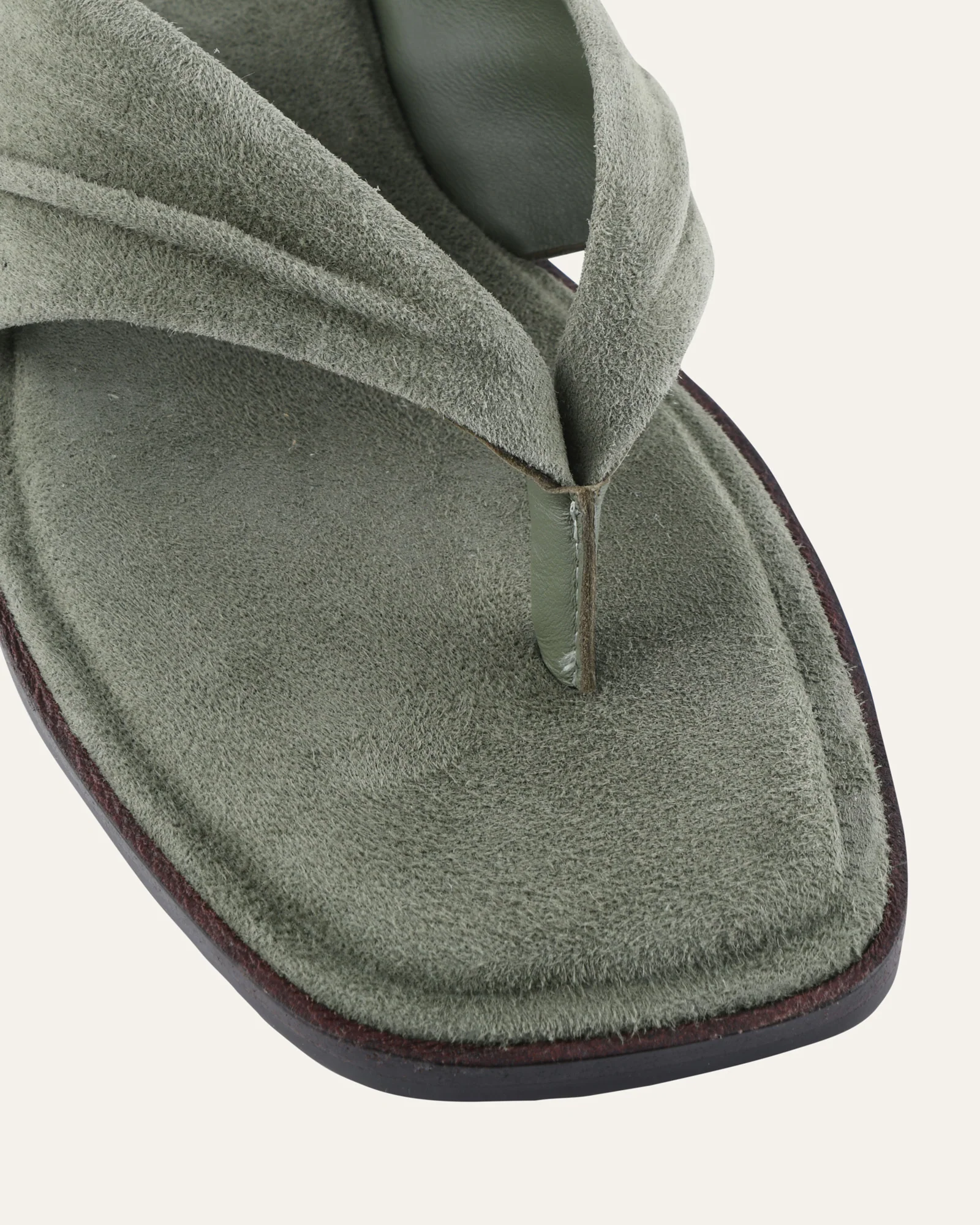 REGGIE FLAT SANDALS SAGE SUEDE - Image 4