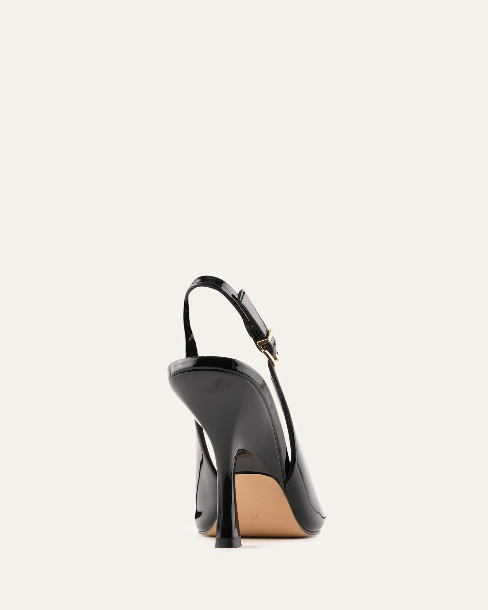 RHODA HIGH HEEL SANDALS BLACK PATENT - Image 4