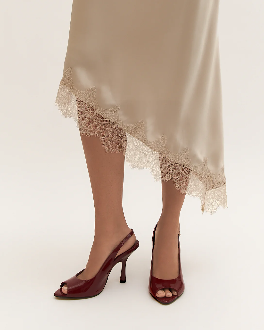 RHODA HIGH HEEL SANDALS RUBY RED PATENT - Image 2
