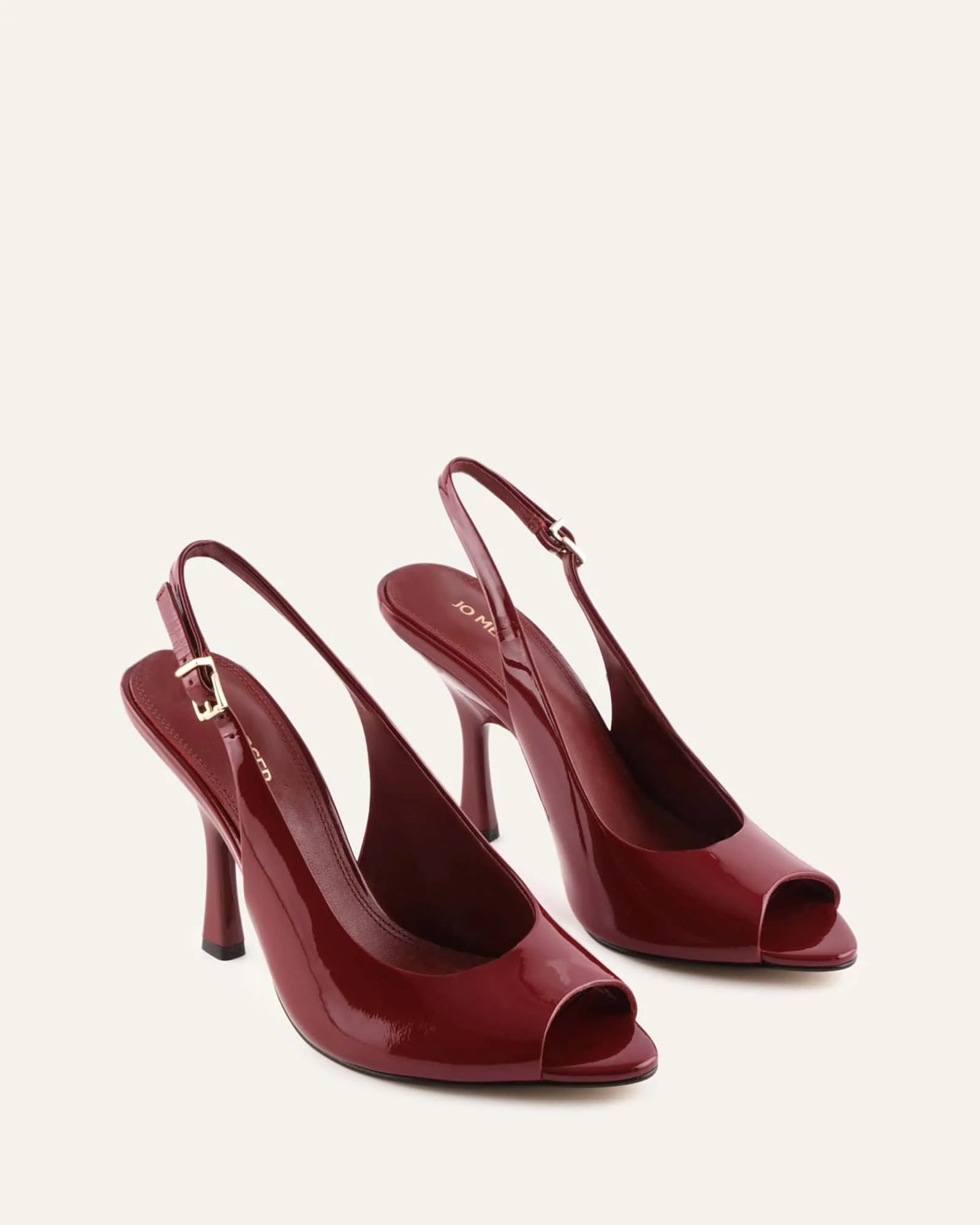 RHODA HIGH HEEL SANDALS RUBY RED PATENT - Image 3