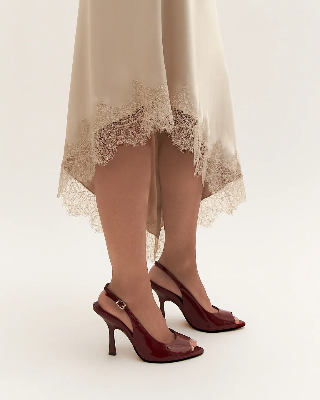 RHODA HIGH HEEL SANDALS RUBY RED PATENT - Image 8