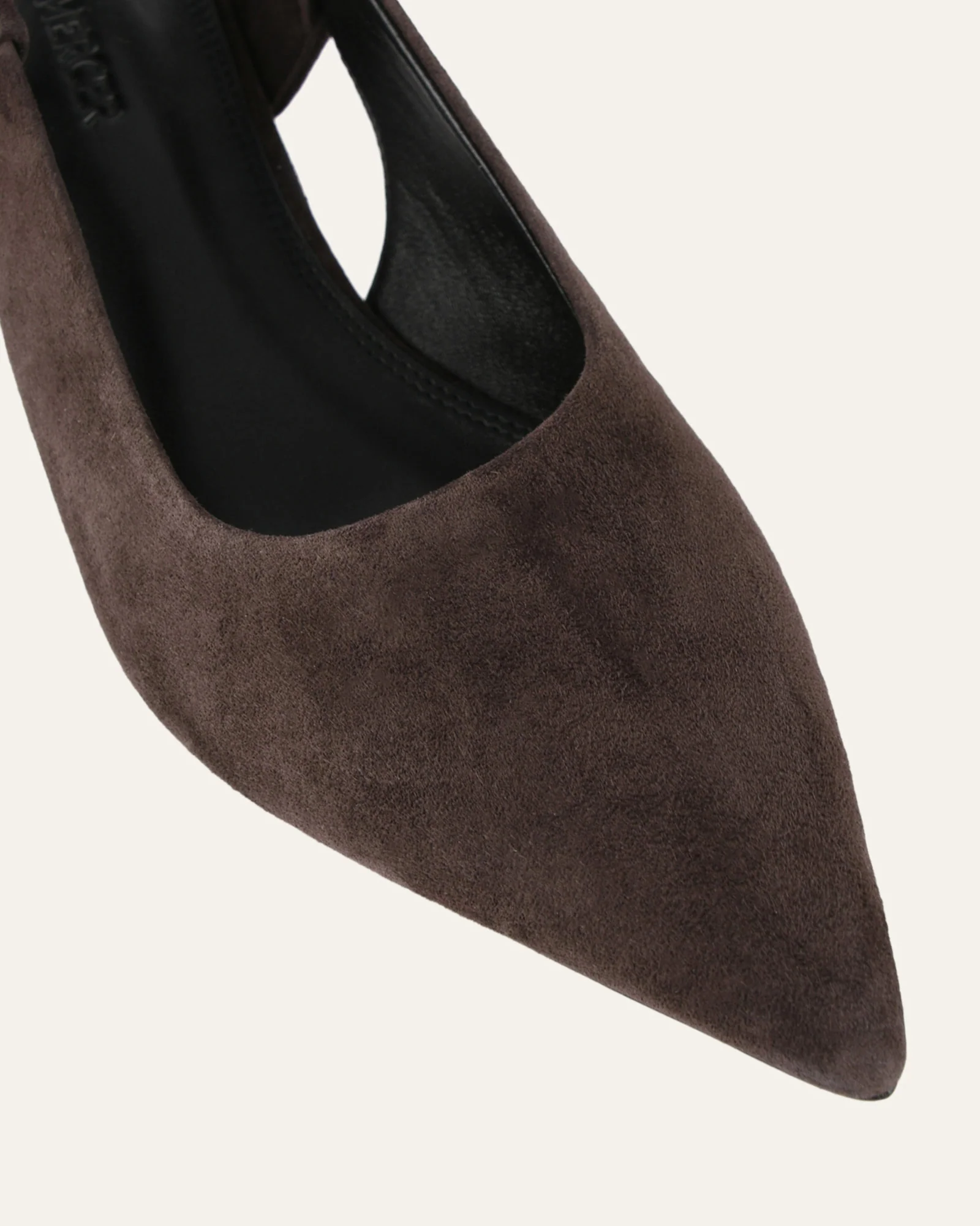 ROSA LOW HEELS BITTER CHOC SUEDE - Image 4