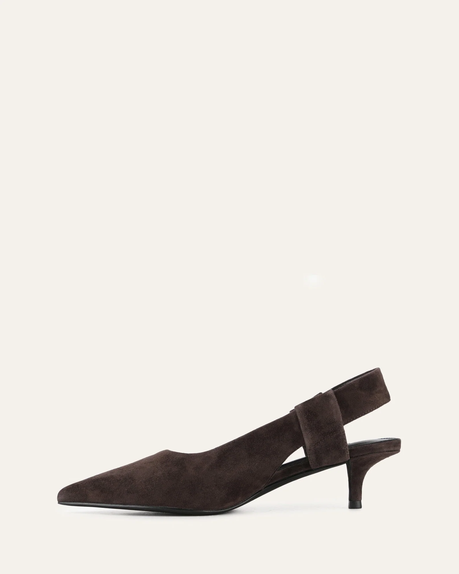 ROSA LOW HEELS BITTER CHOC SUEDE - Image 6