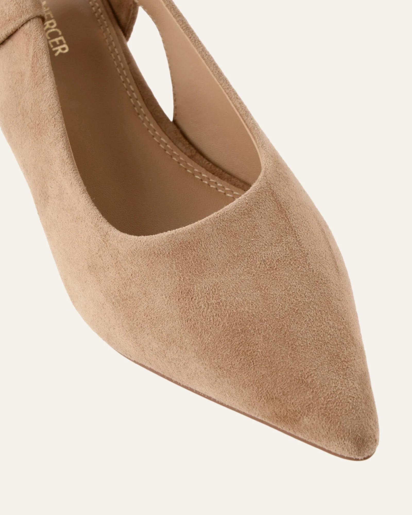 ROSA LOW HEELS LATTE SUEDE - Image 4