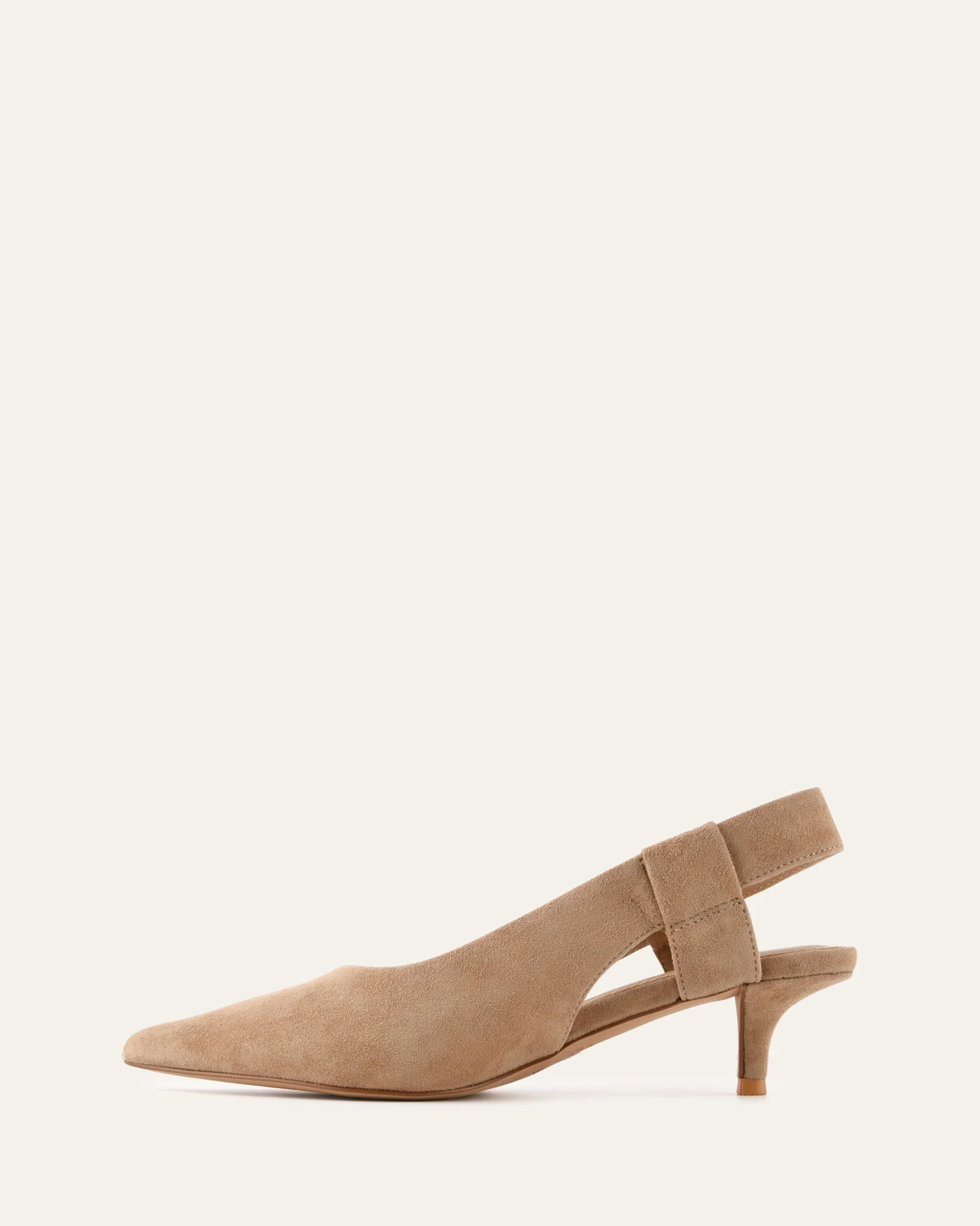 ROSA LOW HEELS LATTE SUEDE - Image 6