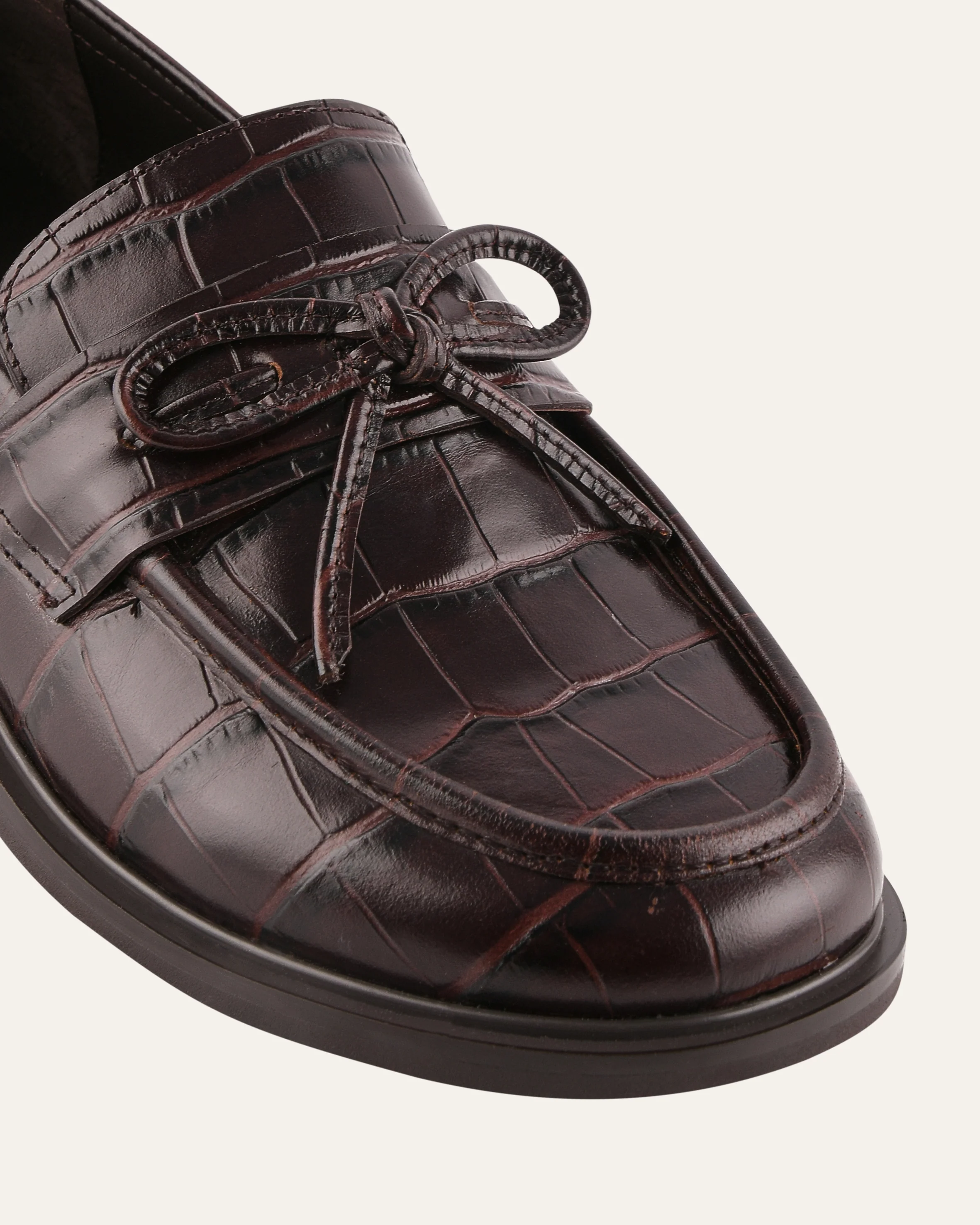 ROSIE LOAFERS CHOCOLATE CROC - Image 3