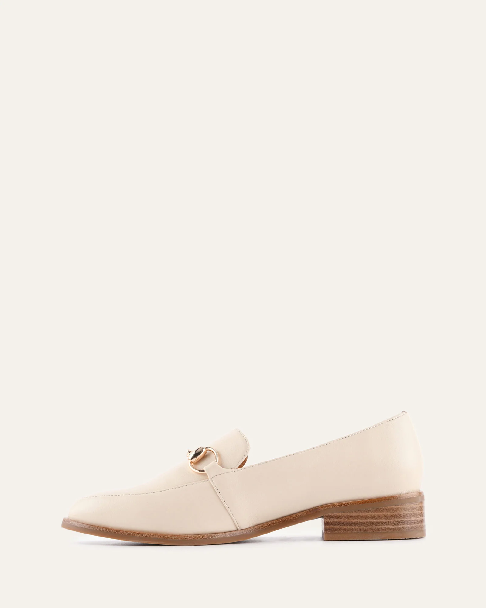 ROWAN LOAFERS CREAM LEATHER - Image 4
