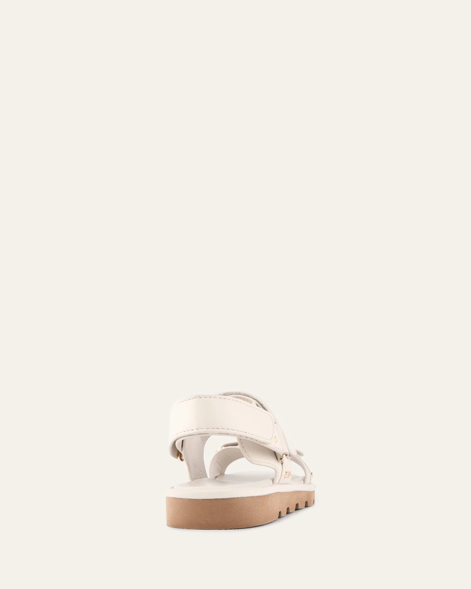 RUFUS FLAT SANDALS OFF WHITE LEATHER - Image 4