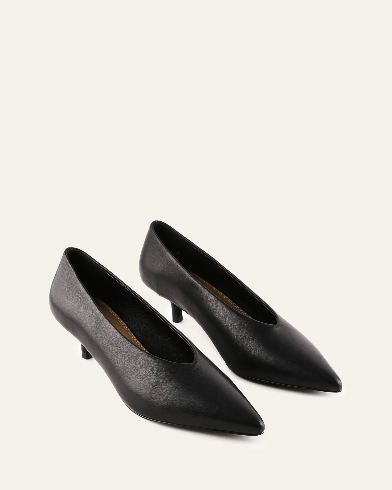 RUSK LOW HEELS BLACK LEATHER - Image 3