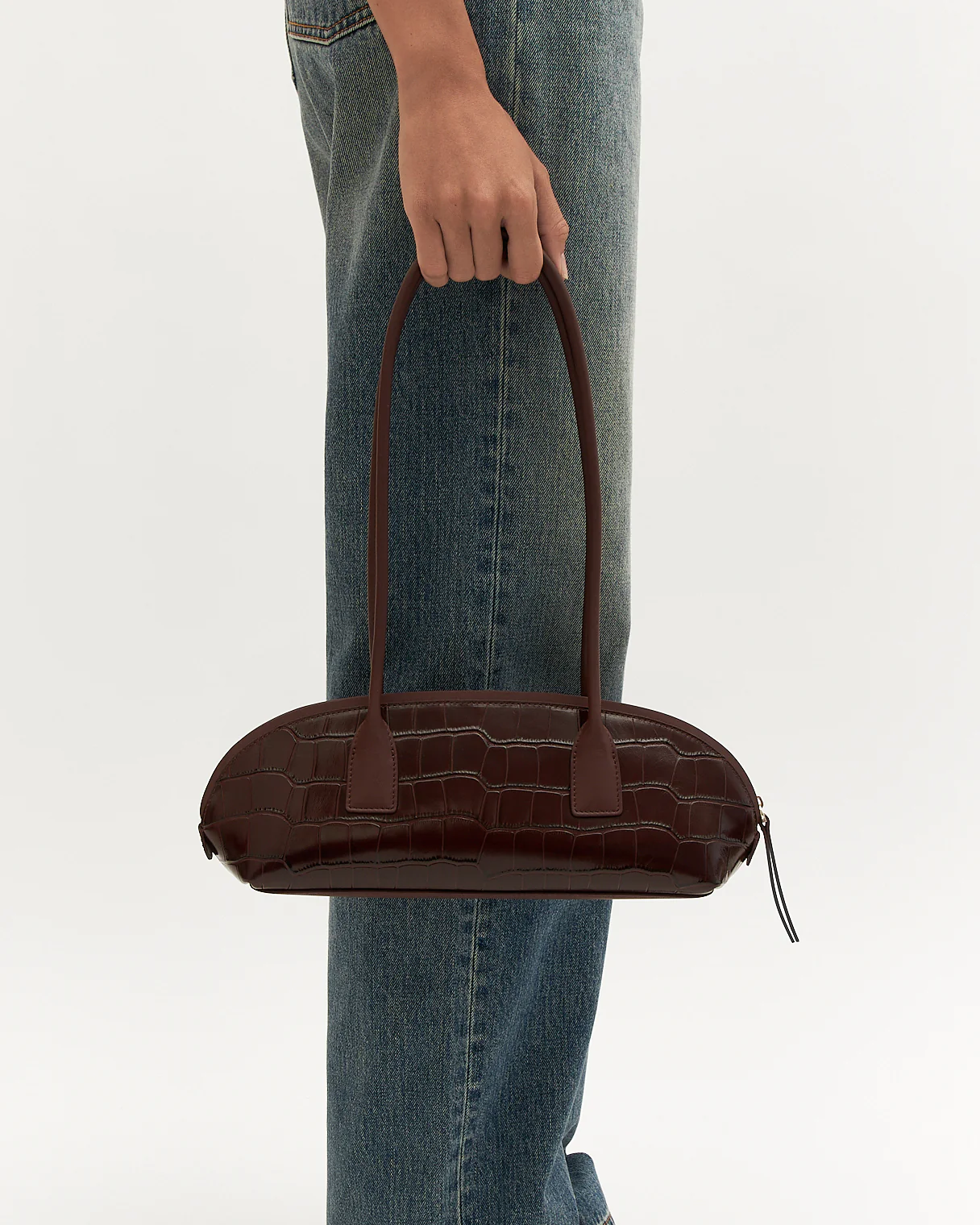 RUSTY SHOULDER BAG MAHOGANY CROC - Image 6