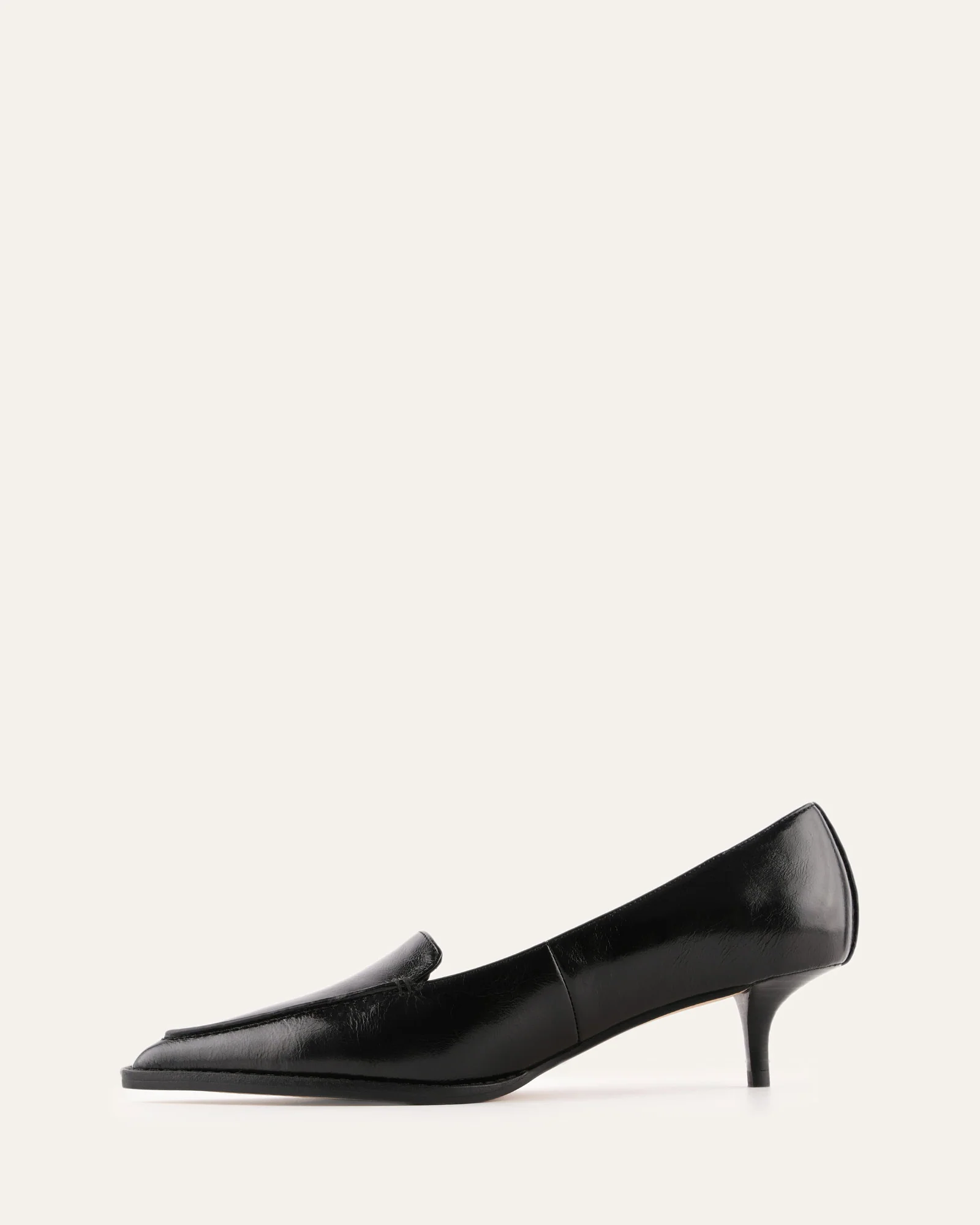 RUTH LOW HEELS BLACK LEATHER - Image 5
