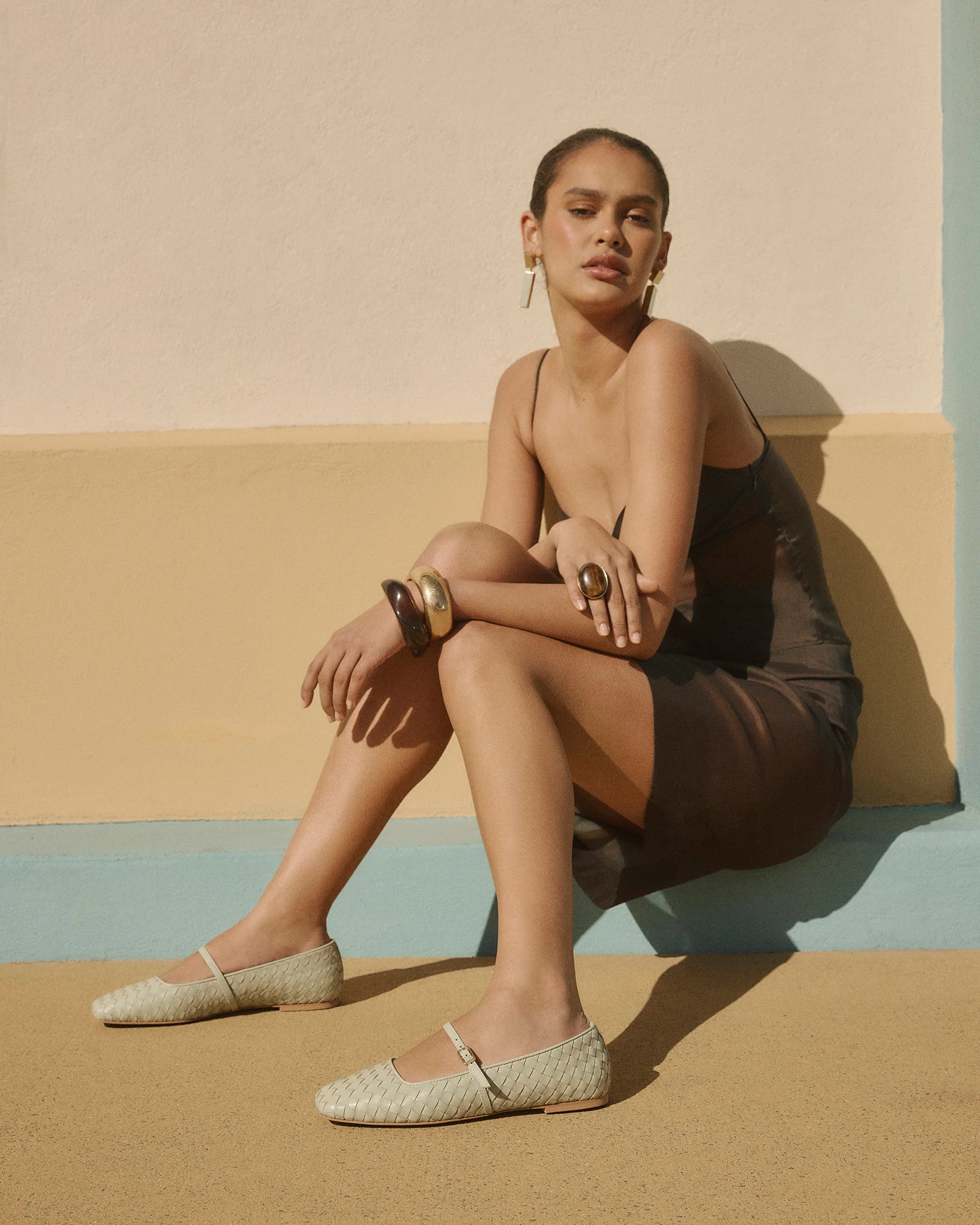 SAILOR BALLET FLATS LIGHT SAGE LEATHER - Image 10