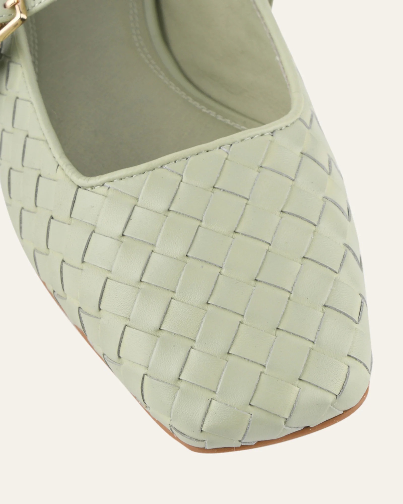 SAILOR BALLET FLATS LIGHT SAGE LEATHER - Image 4