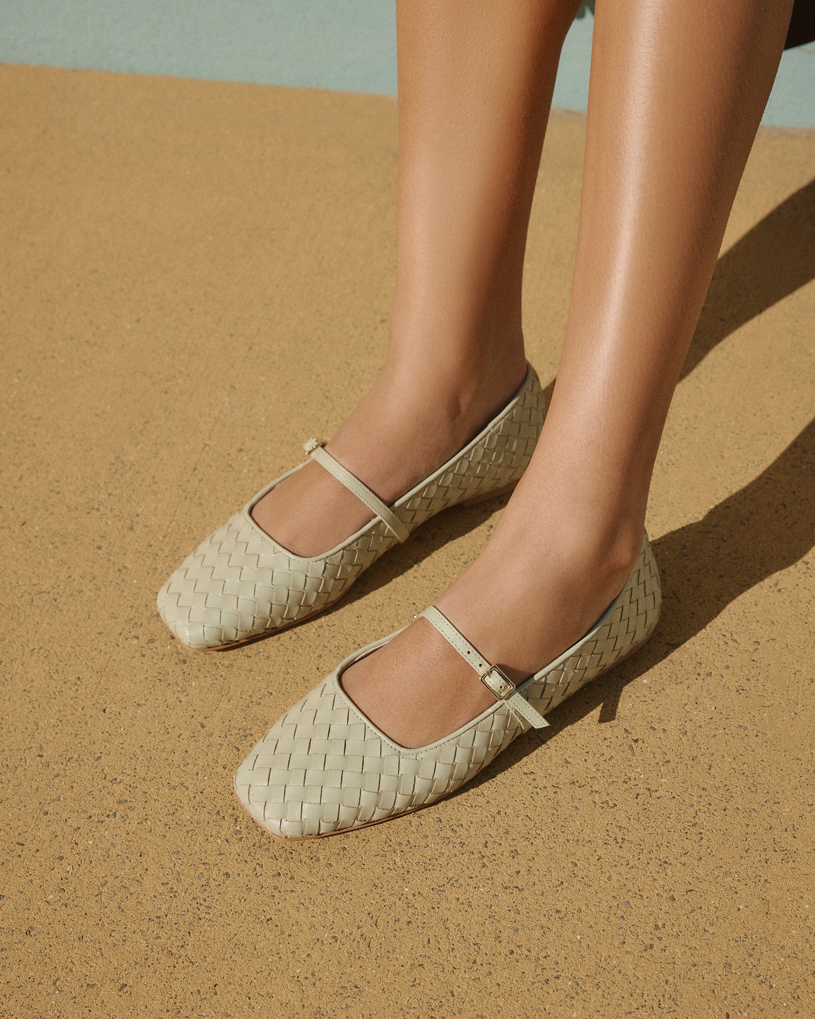 SAILOR BALLET FLATS LIGHT SAGE LEATHER - Image 7