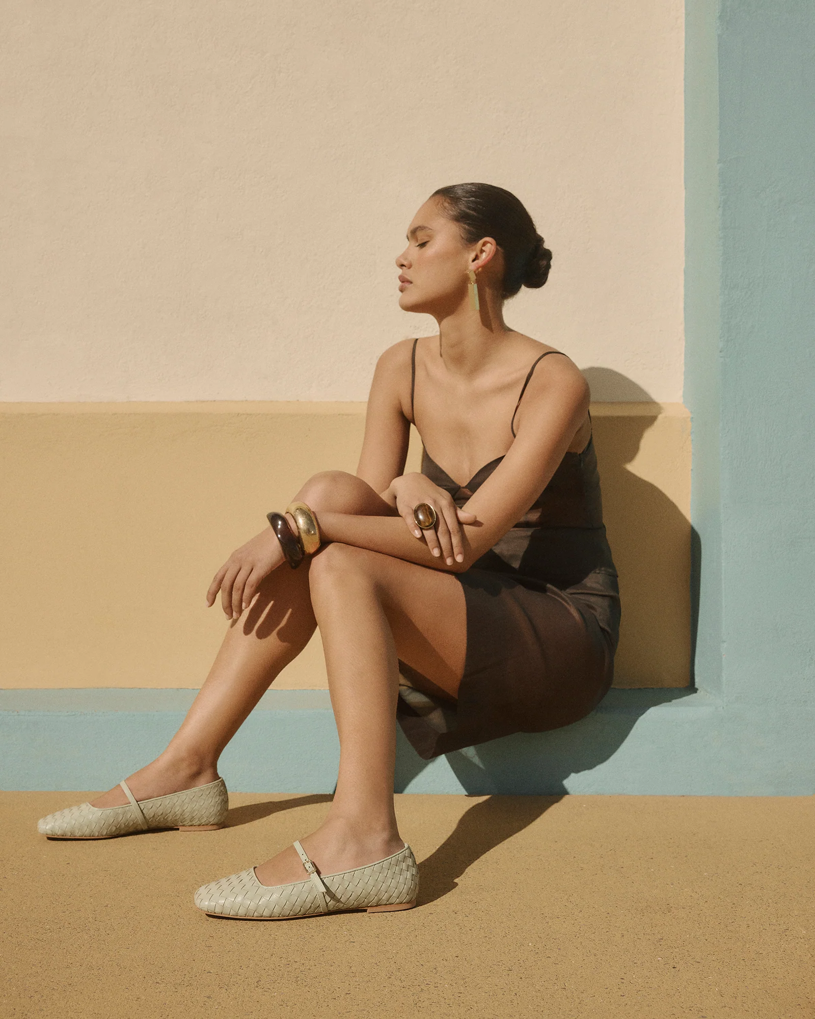 SAILOR BALLET FLATS LIGHT SAGE LEATHER - Image 8
