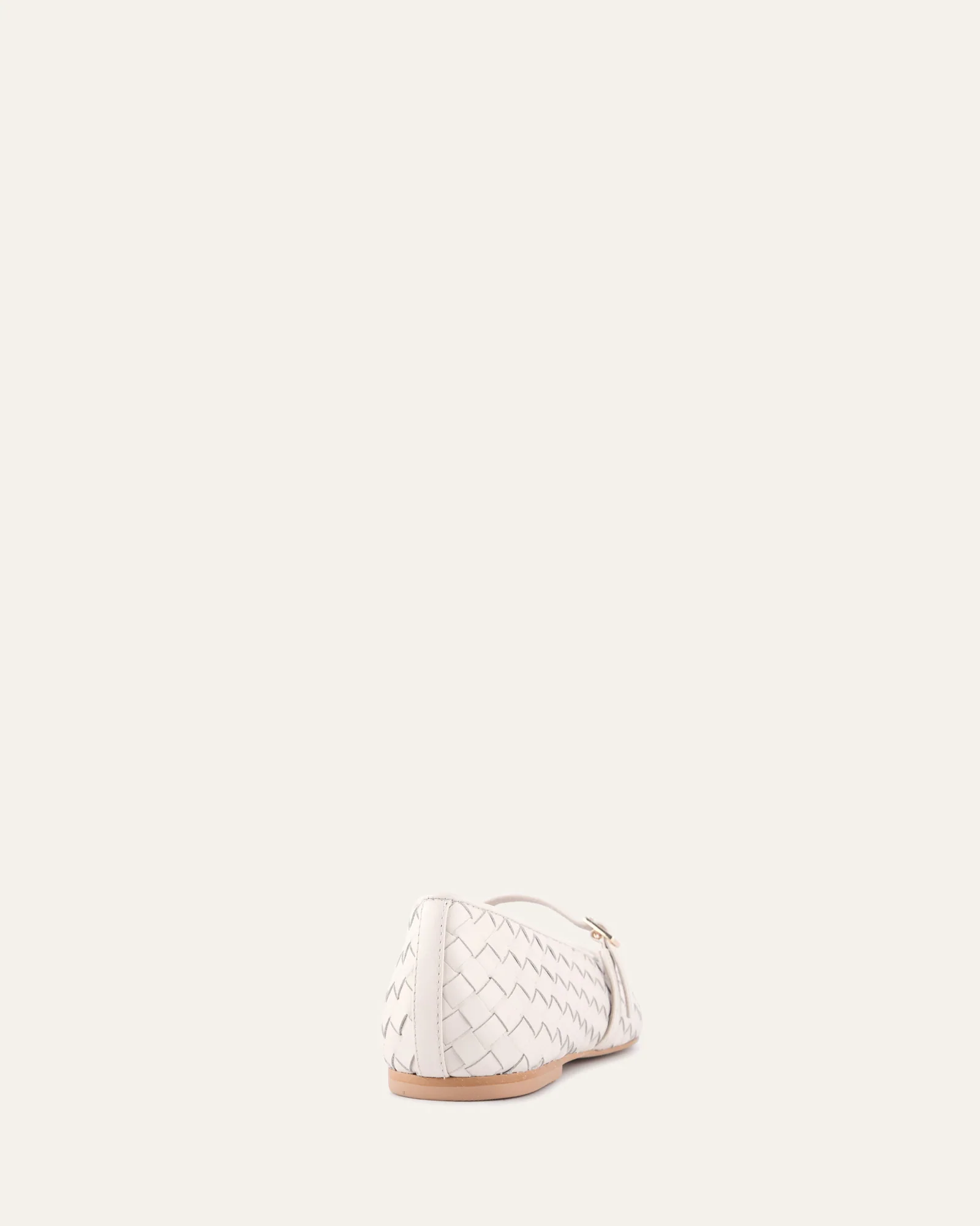 SAILOR BALLET FLATS OFF WHITE LEATHER - Image 5