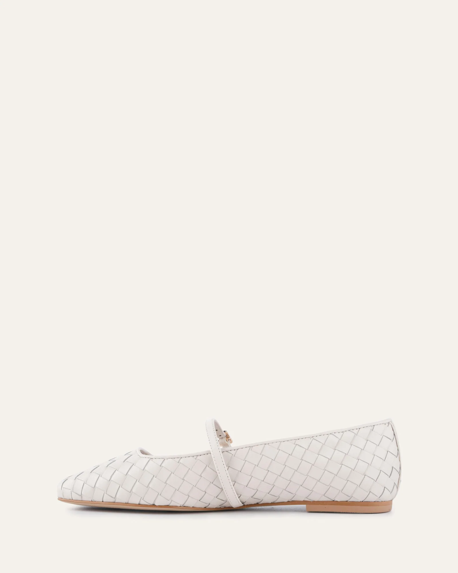 SAILOR BALLET FLATS OFF WHITE LEATHER - Image 6