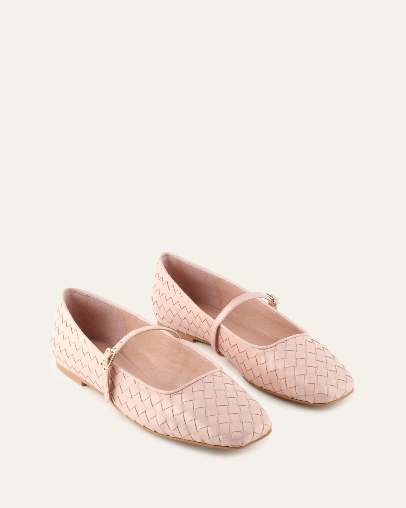 SAILOR BALLET FLATS PALE PINK LEATHER - Image 2