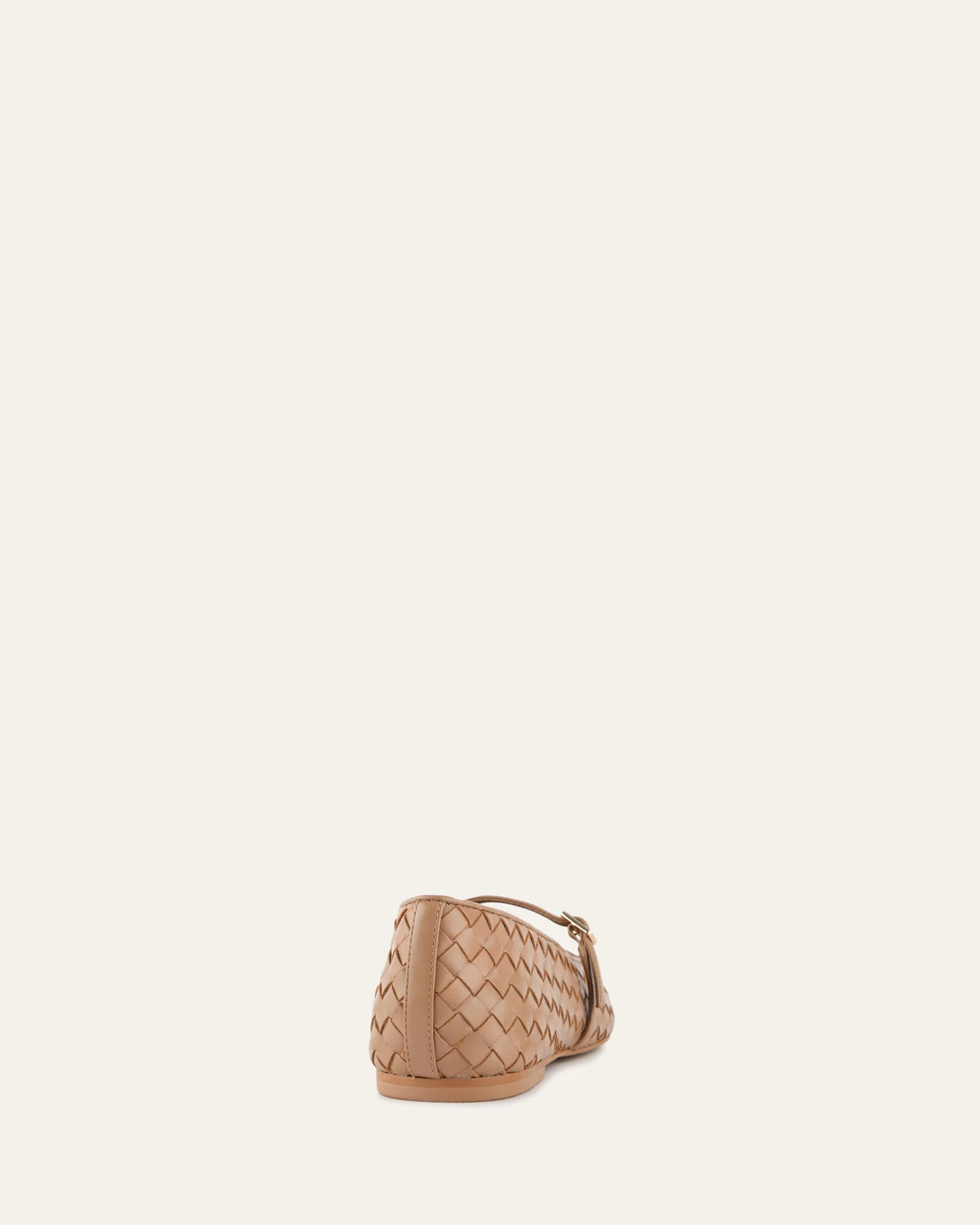 SAILOR BALLET FLATS TAN LEATHER - Image 4