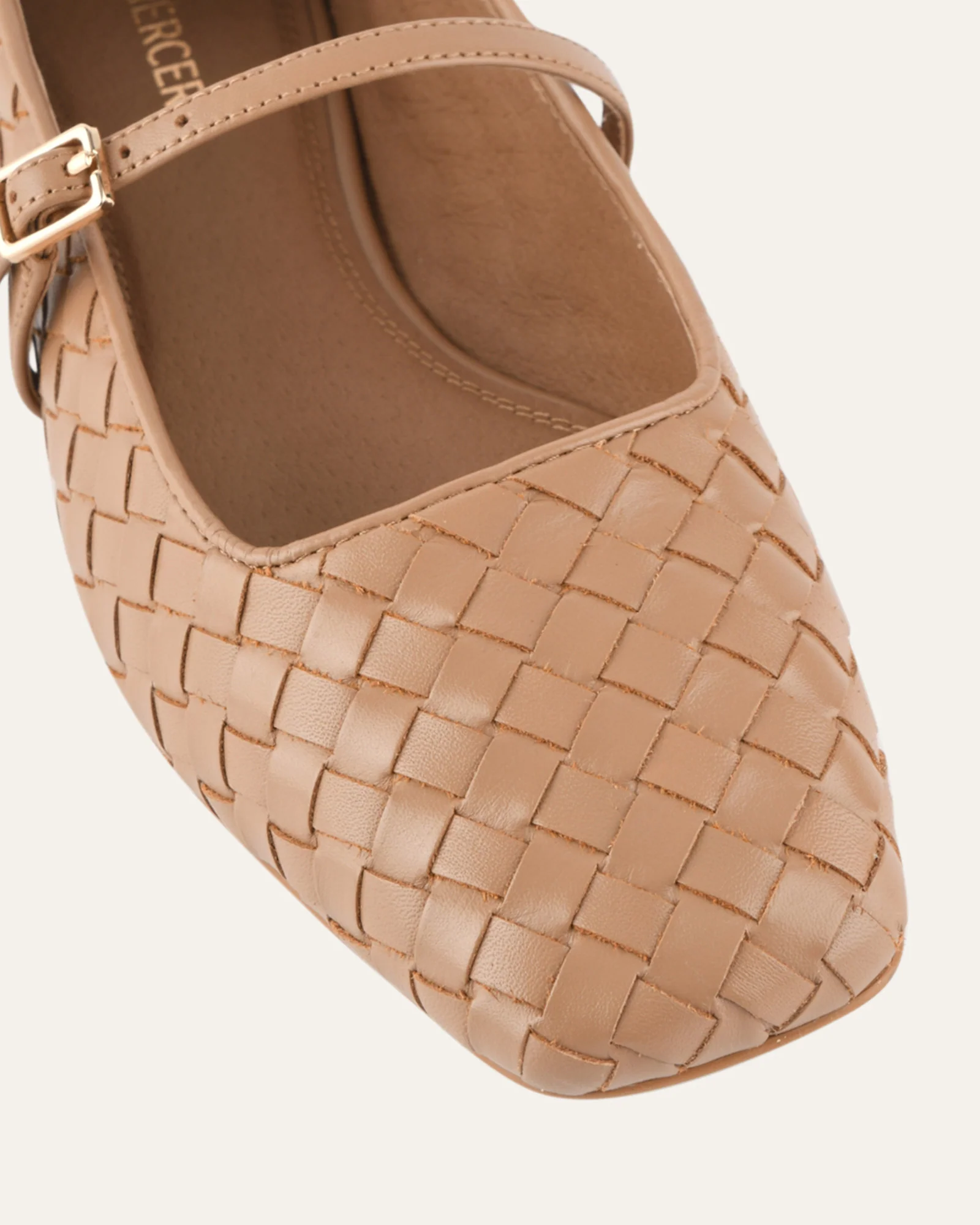 SAILOR BALLET FLATS TAN LEATHER - Image 5
