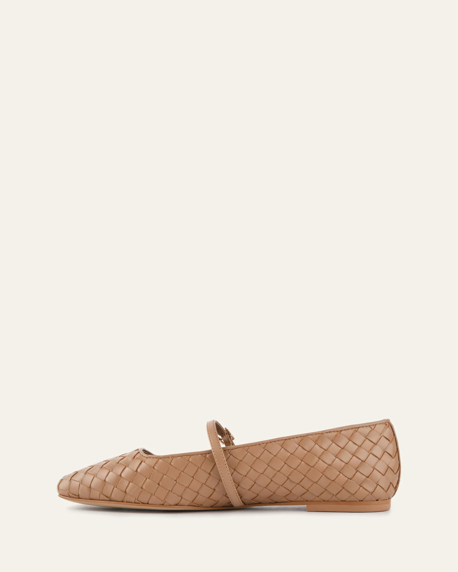 SAILOR BALLET FLATS TAN LEATHER - Image 6