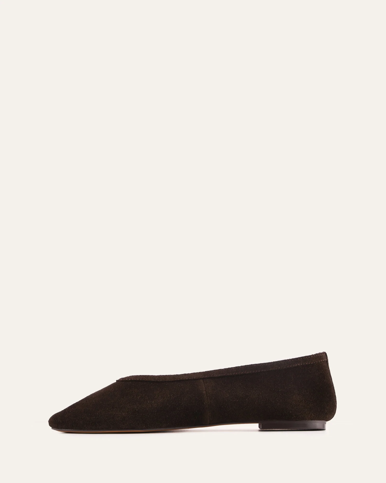 SALEM CASUAL FLATS BITTER CHOC SUEDE - Image 5