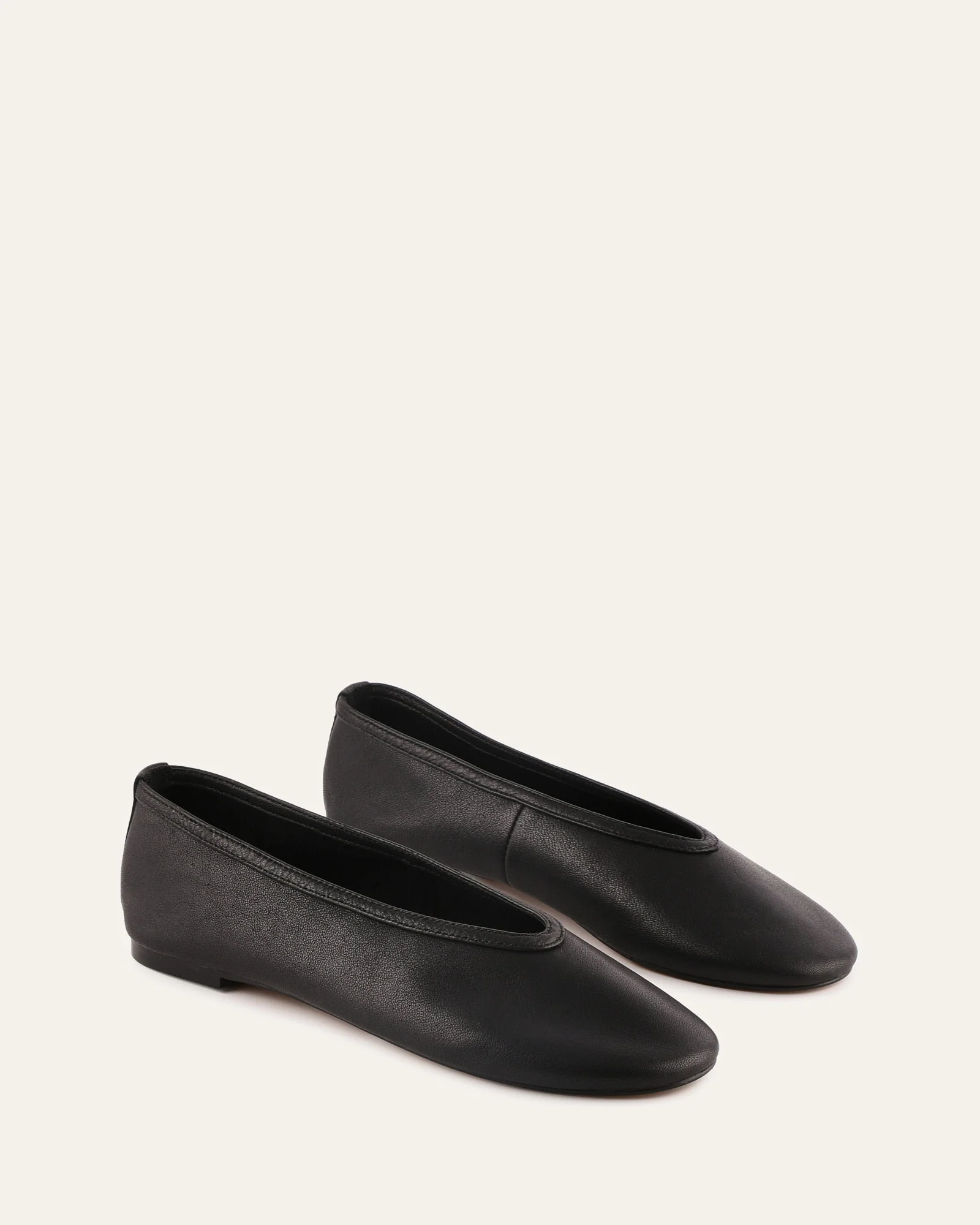 SALEM CASUAL FLATS BLACK LEATHER - Image 2