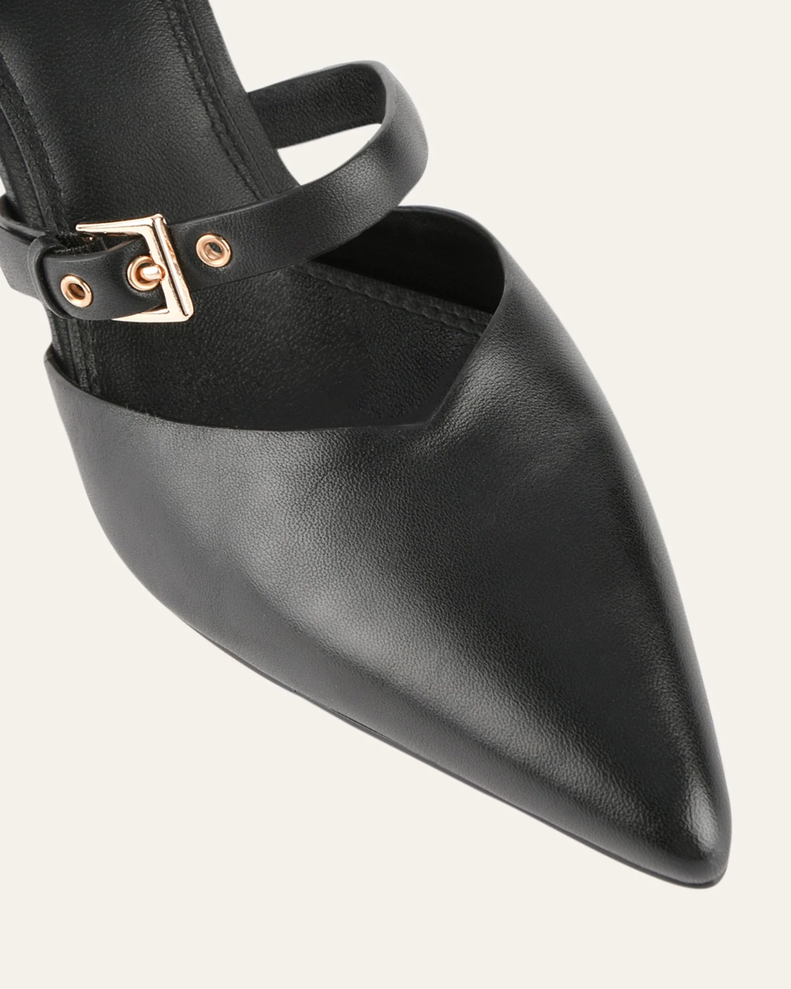 SAWYER HIGH HEELS BLACK LEATHER - Image 4