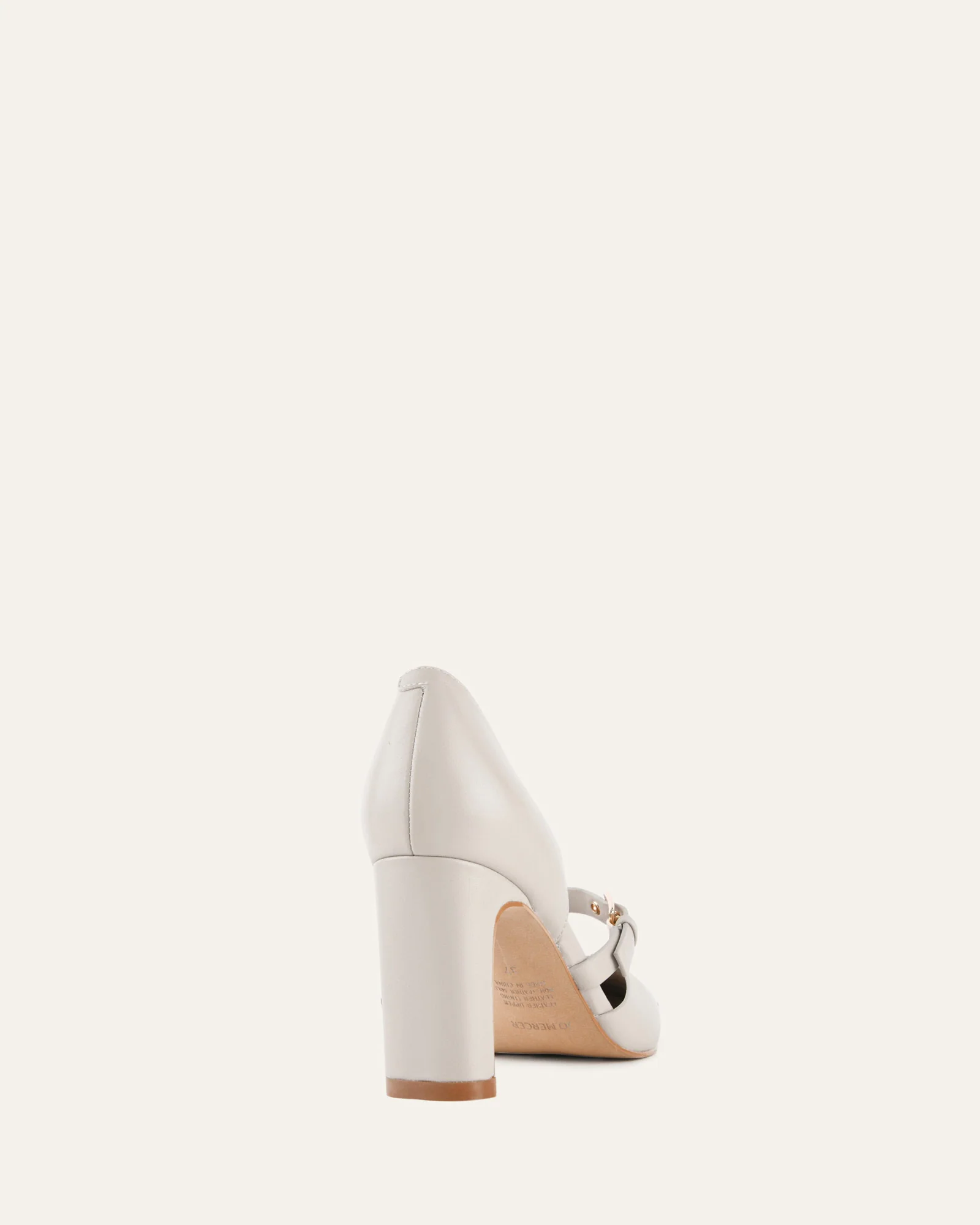 SAWYER HIGH HEELS BONE LEATHER - Image 5