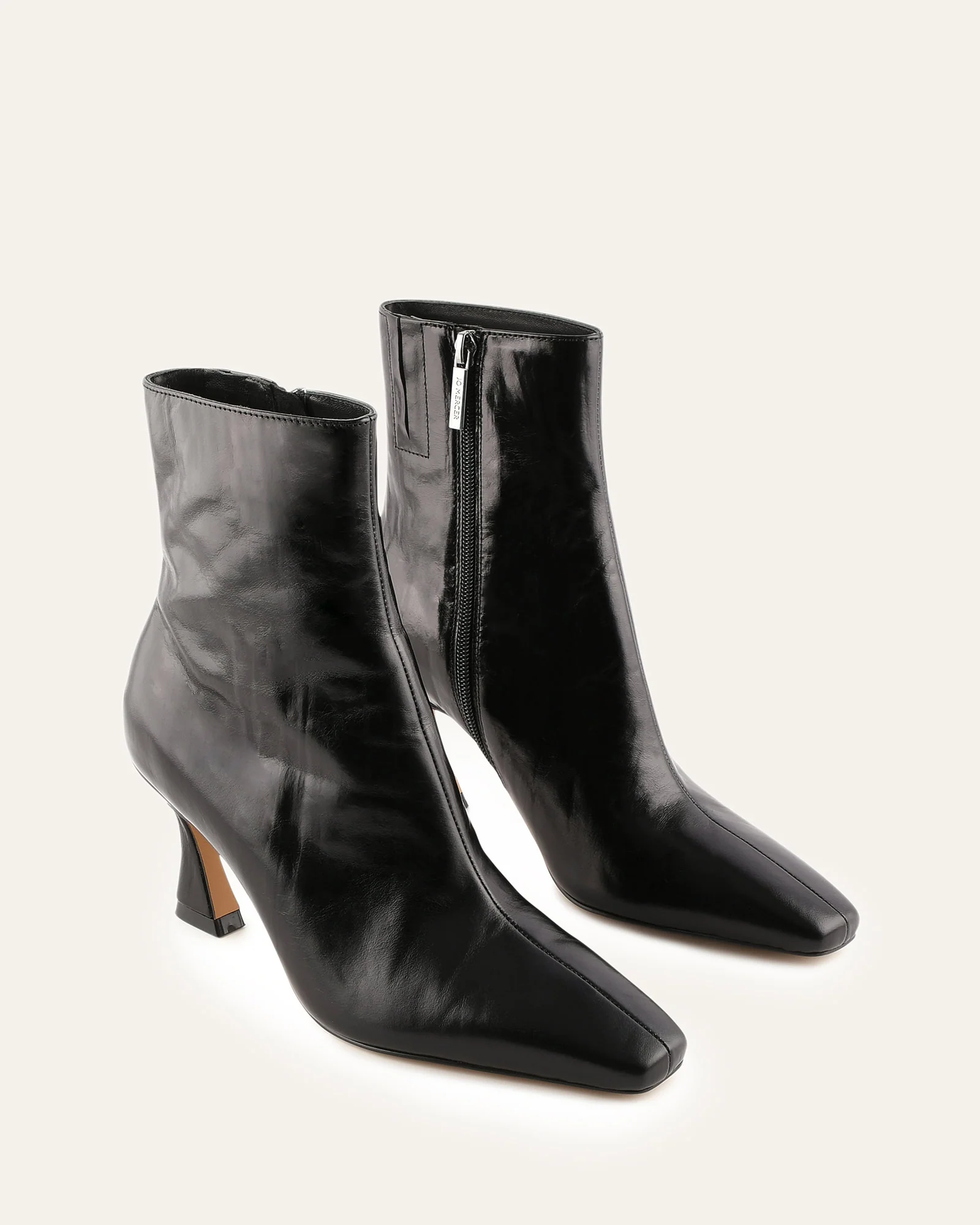 SELMA MID ANKLE BOOTS BLACK LEATHER - Image 2