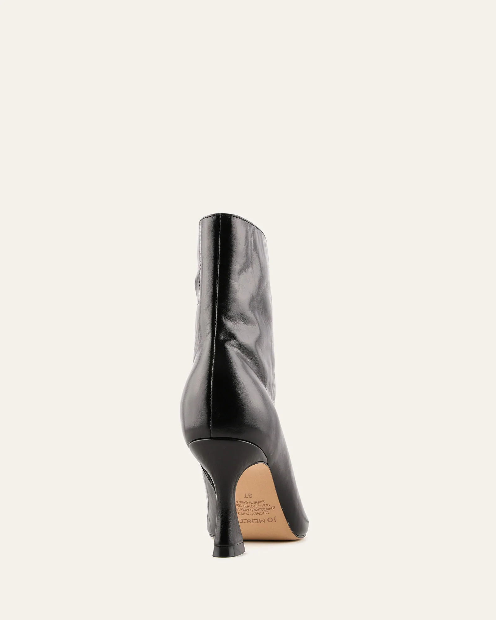 SELMA MID ANKLE BOOTS BLACK LEATHER - Image 4