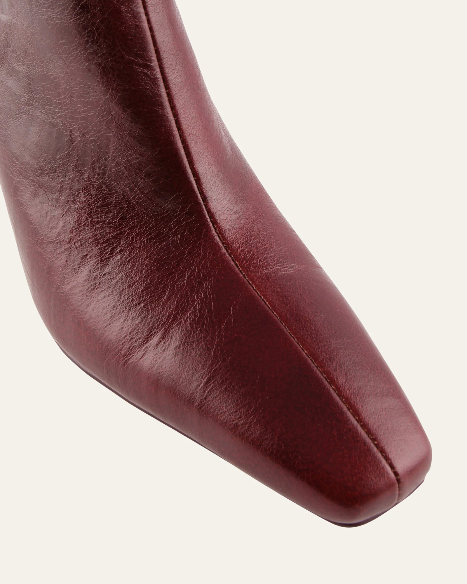 SELMA MID ANKLE BOOTS MERLOT LEATHER - Image 4