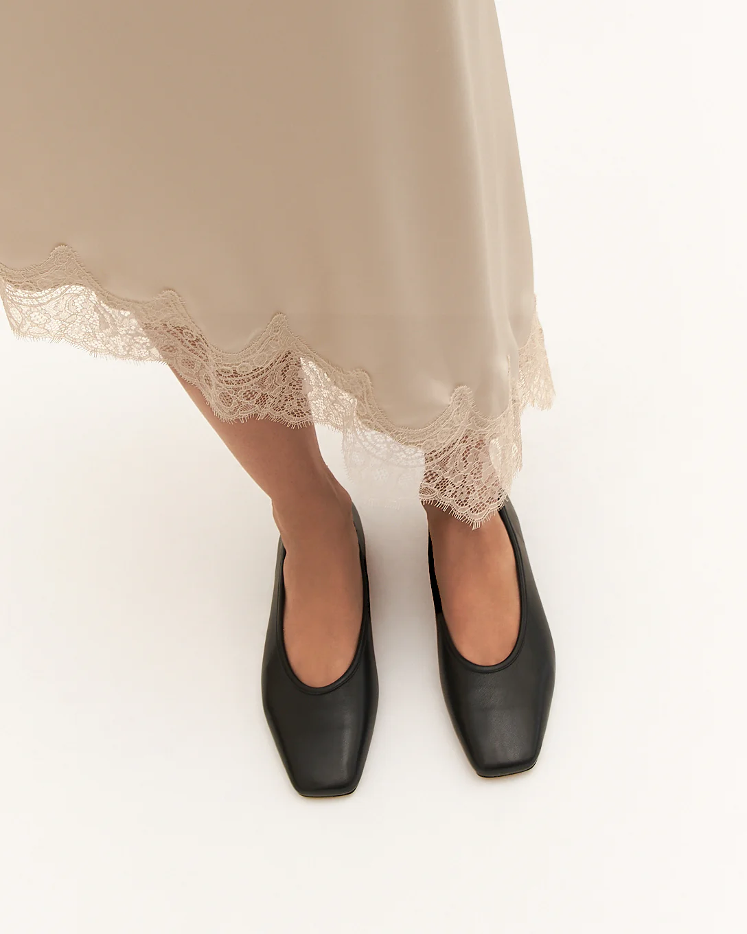SERENA CASUAL FLATS BLACK LEATHER - Image 7
